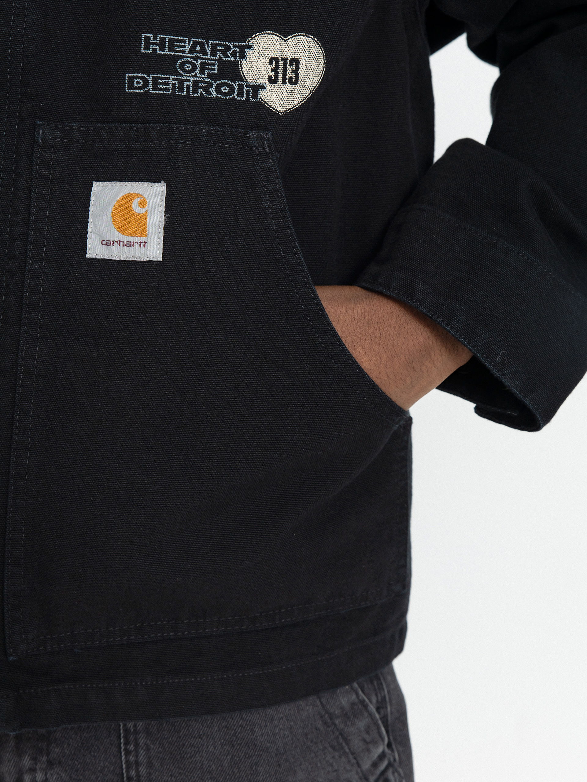 Яке Carhartt WIP OG Arcan Graphic (black/black/heavy stone wash)