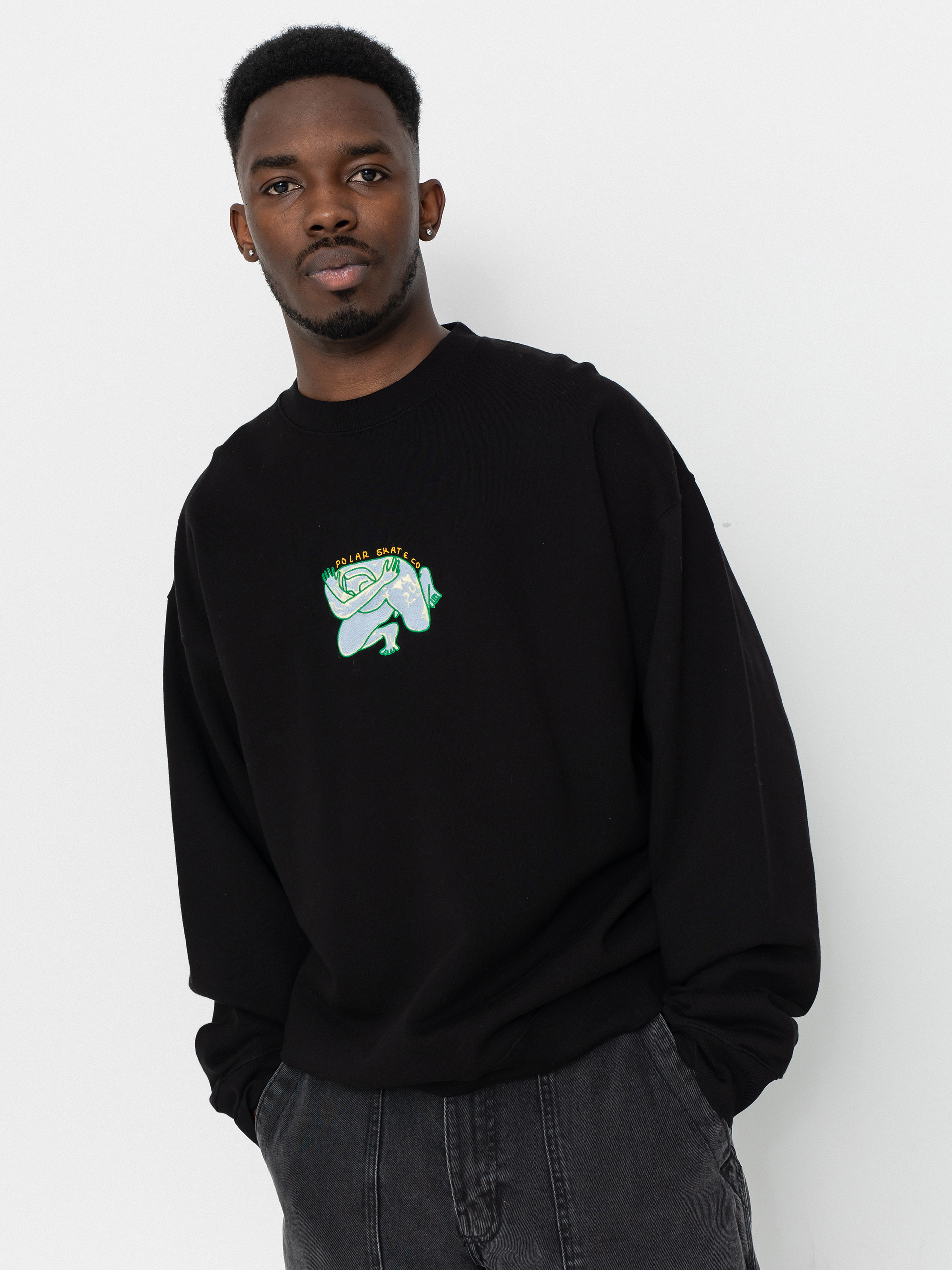 Суитшърт Polar Skate Dave Crewneck Shy Bow (black)