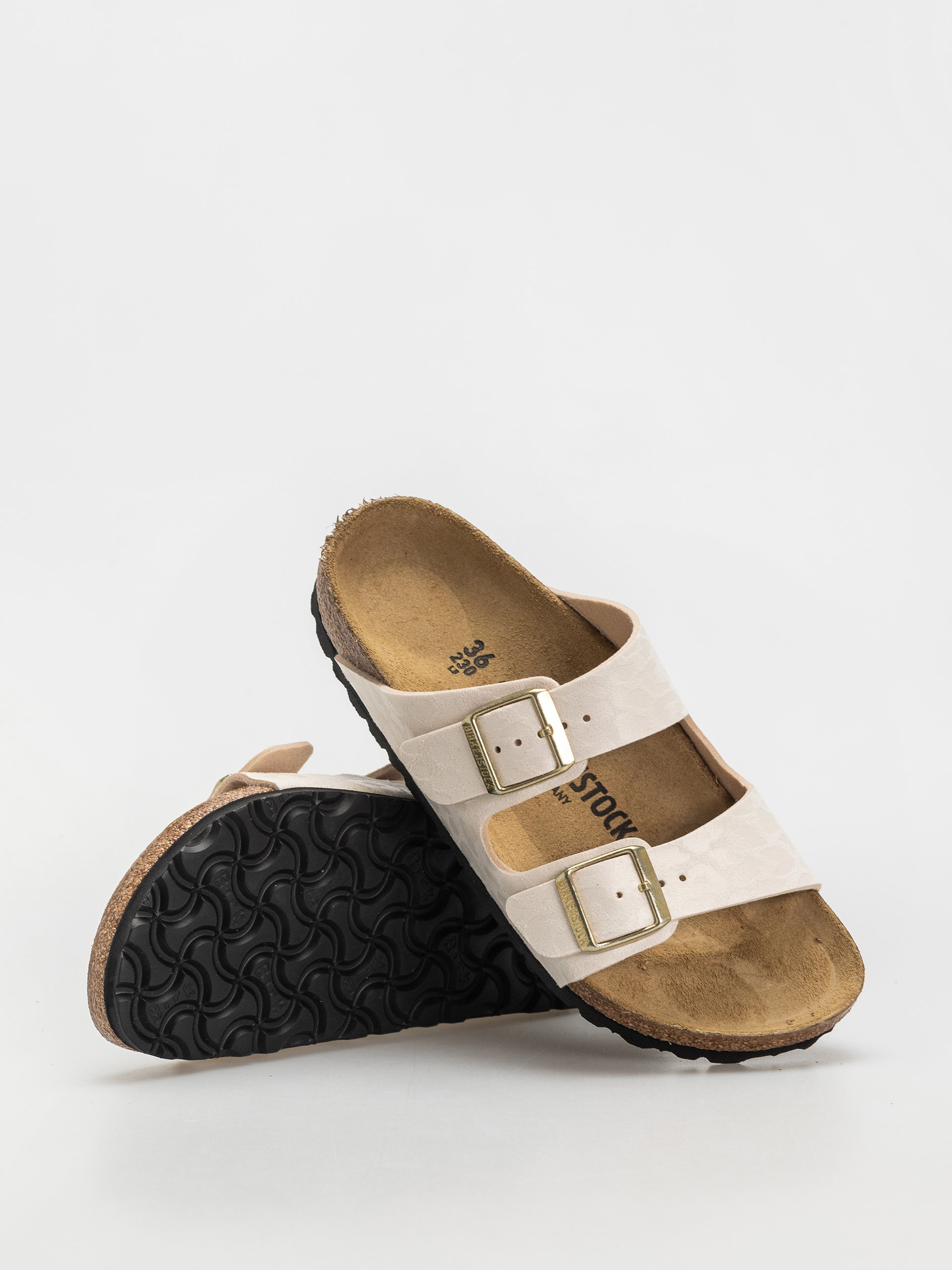 Чехли Birkenstock Arizona Synthetics Narrow Wmn (leo eggshell)