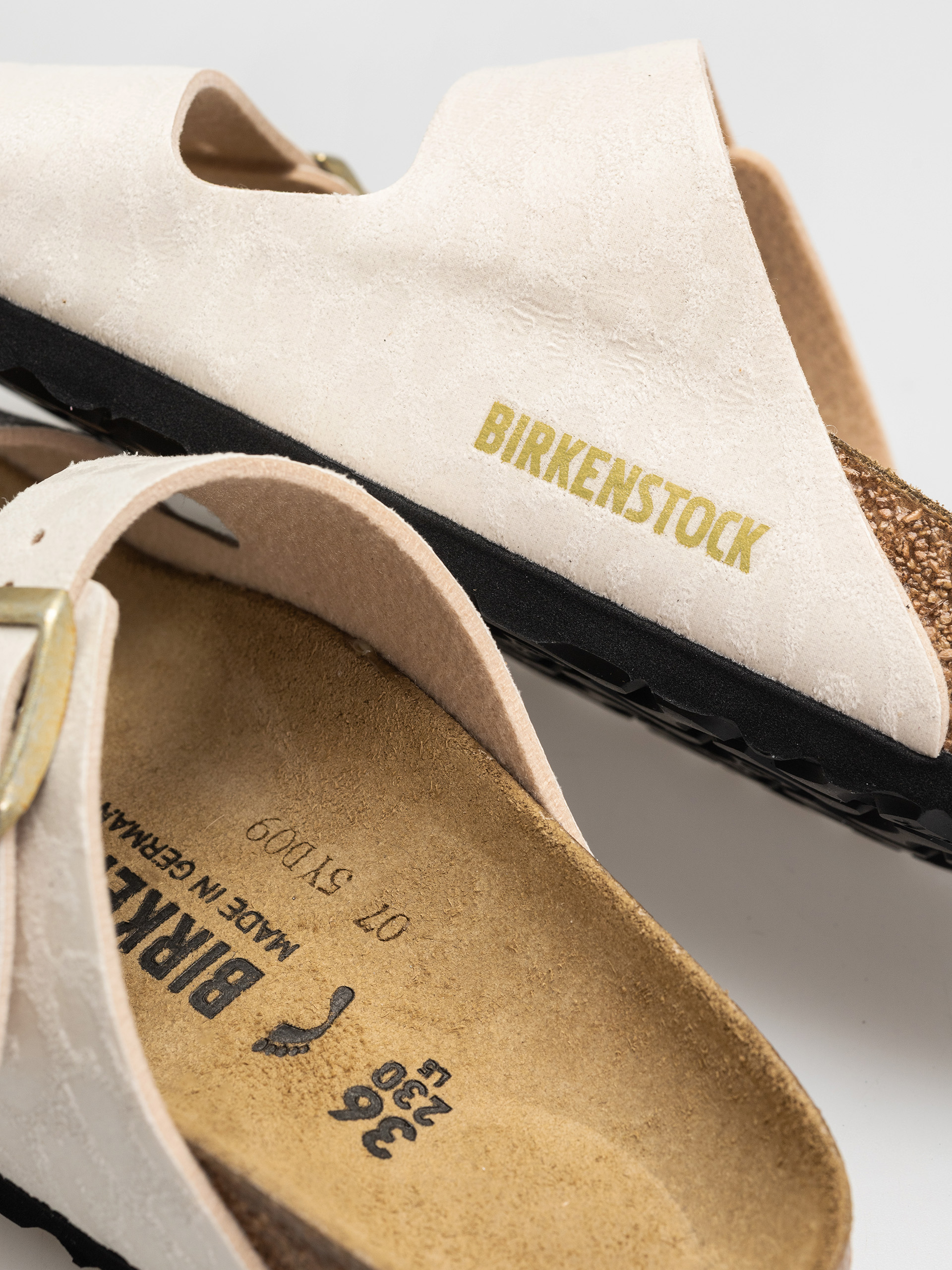 Чехли Birkenstock Arizona Synthetics Narrow Wmn (leo eggshell)