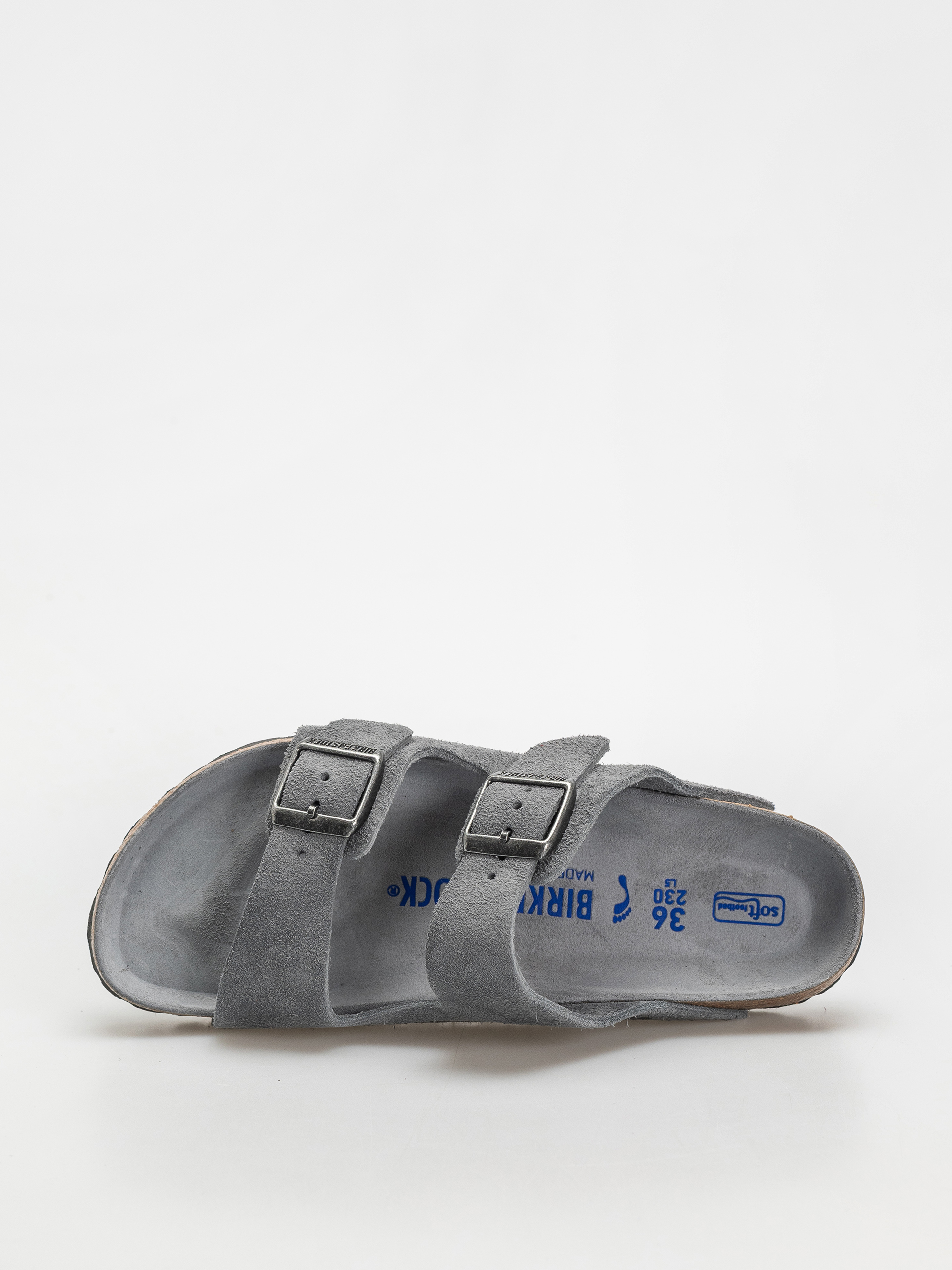 Чехли Birkenstock Arizona Suede Leather Narrow Wmn (basalt gray)