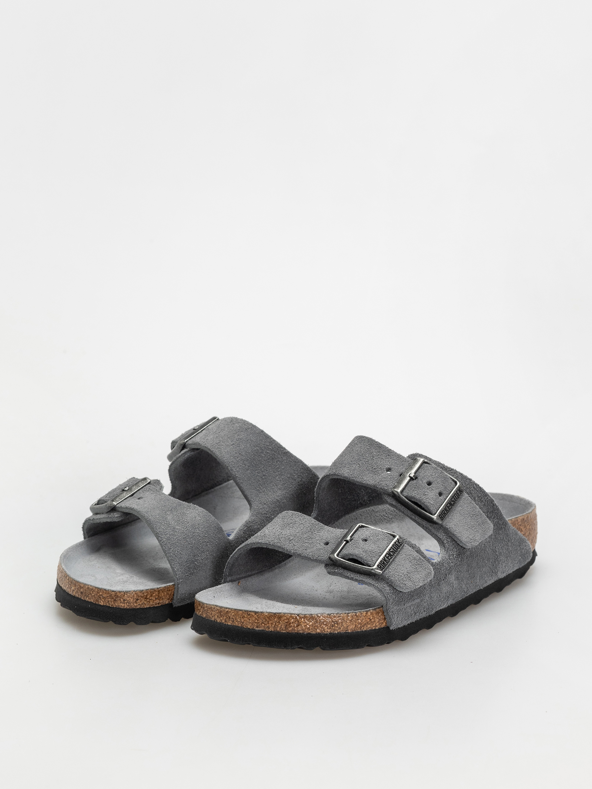 Чехли Birkenstock Arizona Suede Leather Narrow Wmn (basalt gray)