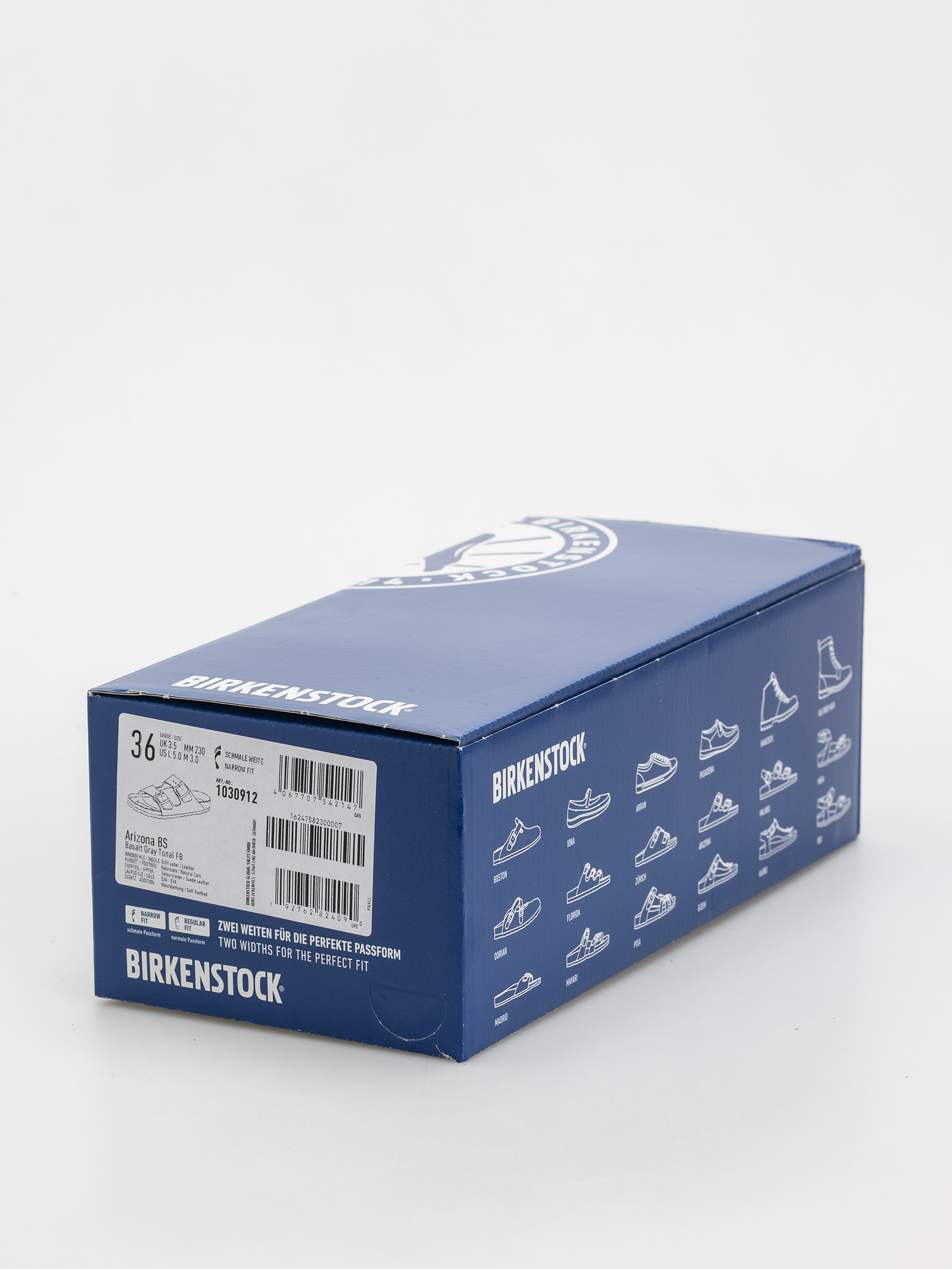 Чехли Birkenstock Arizona Suede Leather Narrow Wmn (basalt gray)