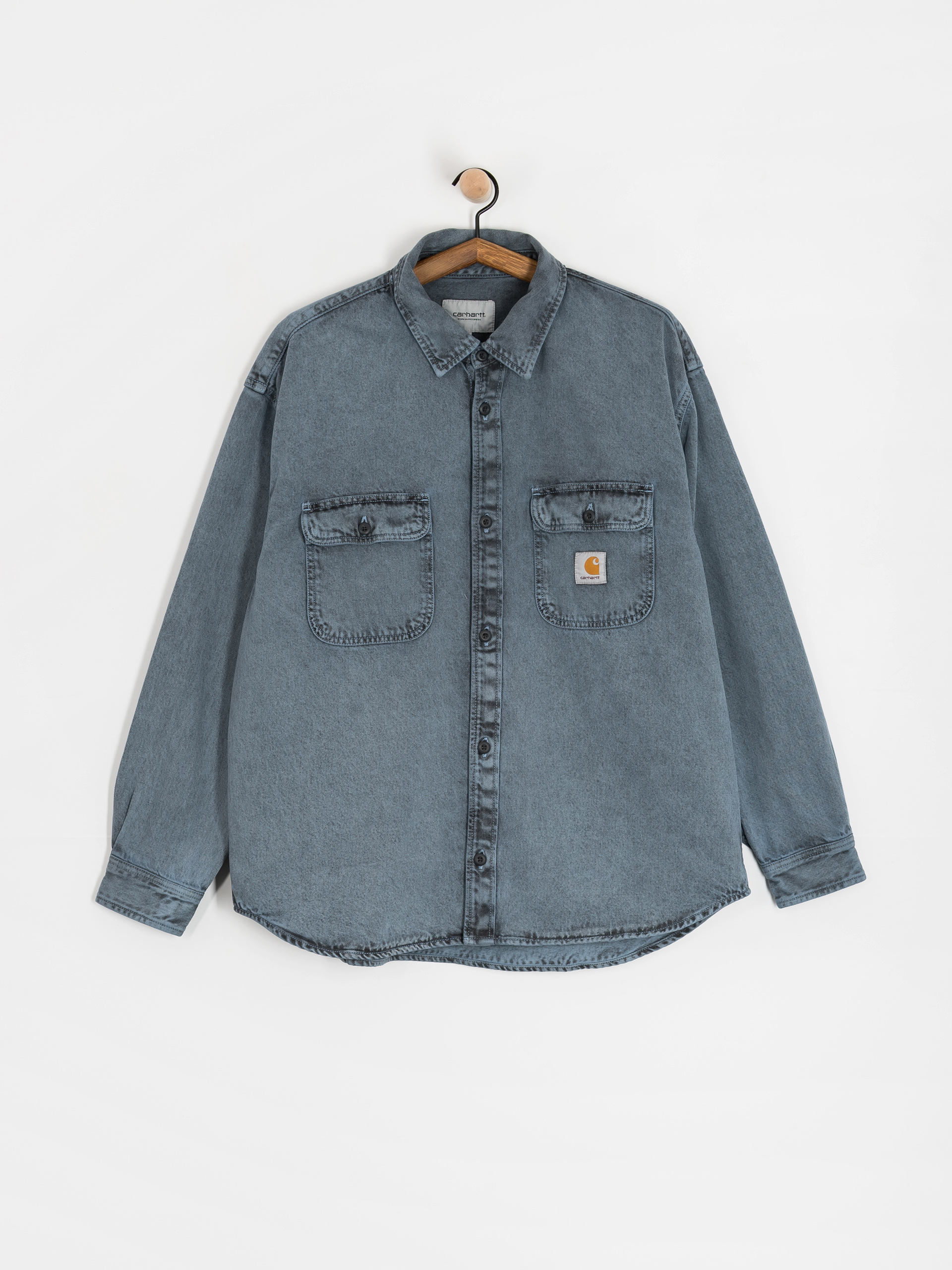 Яке Carhartt WIP Tigan (black/blue fog/garment dyed)