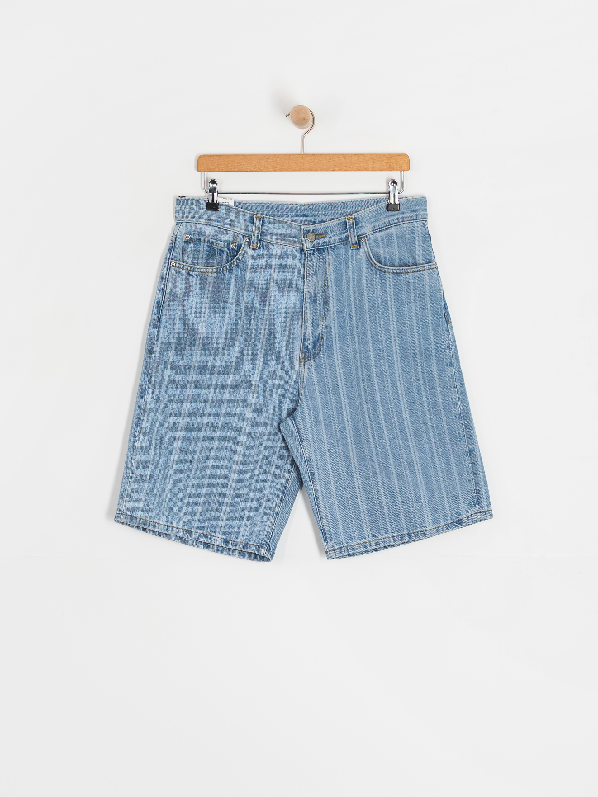 Къси панталони Carhartt WIP Rylan (rylan stripe/blue/stone bleached)