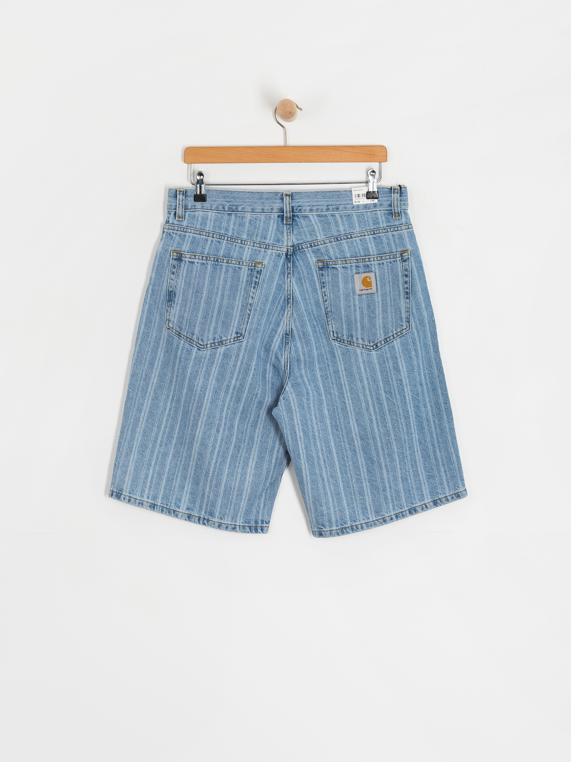 Къси панталони Carhartt WIP Rylan (rylan stripe/blue/stone bleached)