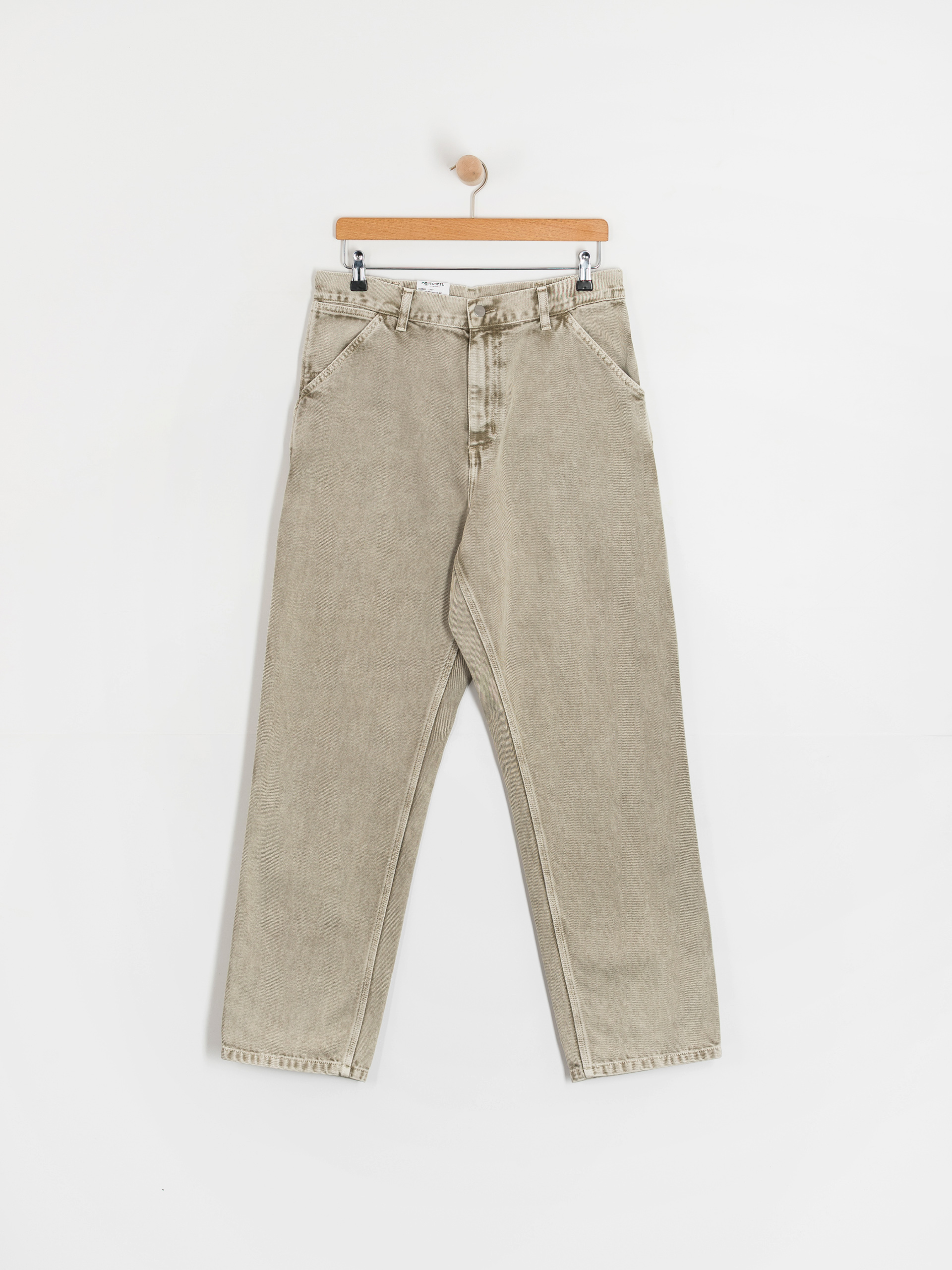 Панталони Carhartt WIP Single Knee (opuntia/chalk wash)