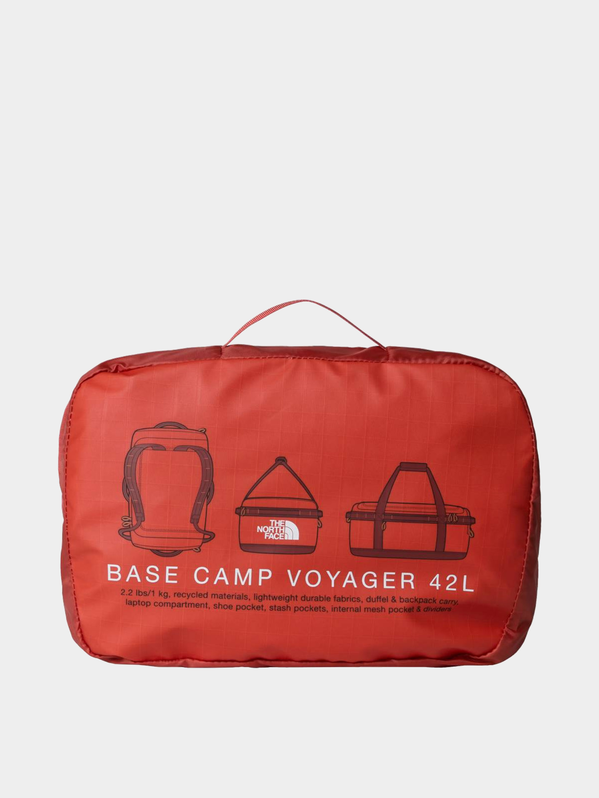 Чанта The North Face Base Camp Voyager Duffel 42L (mars dust/sumac)