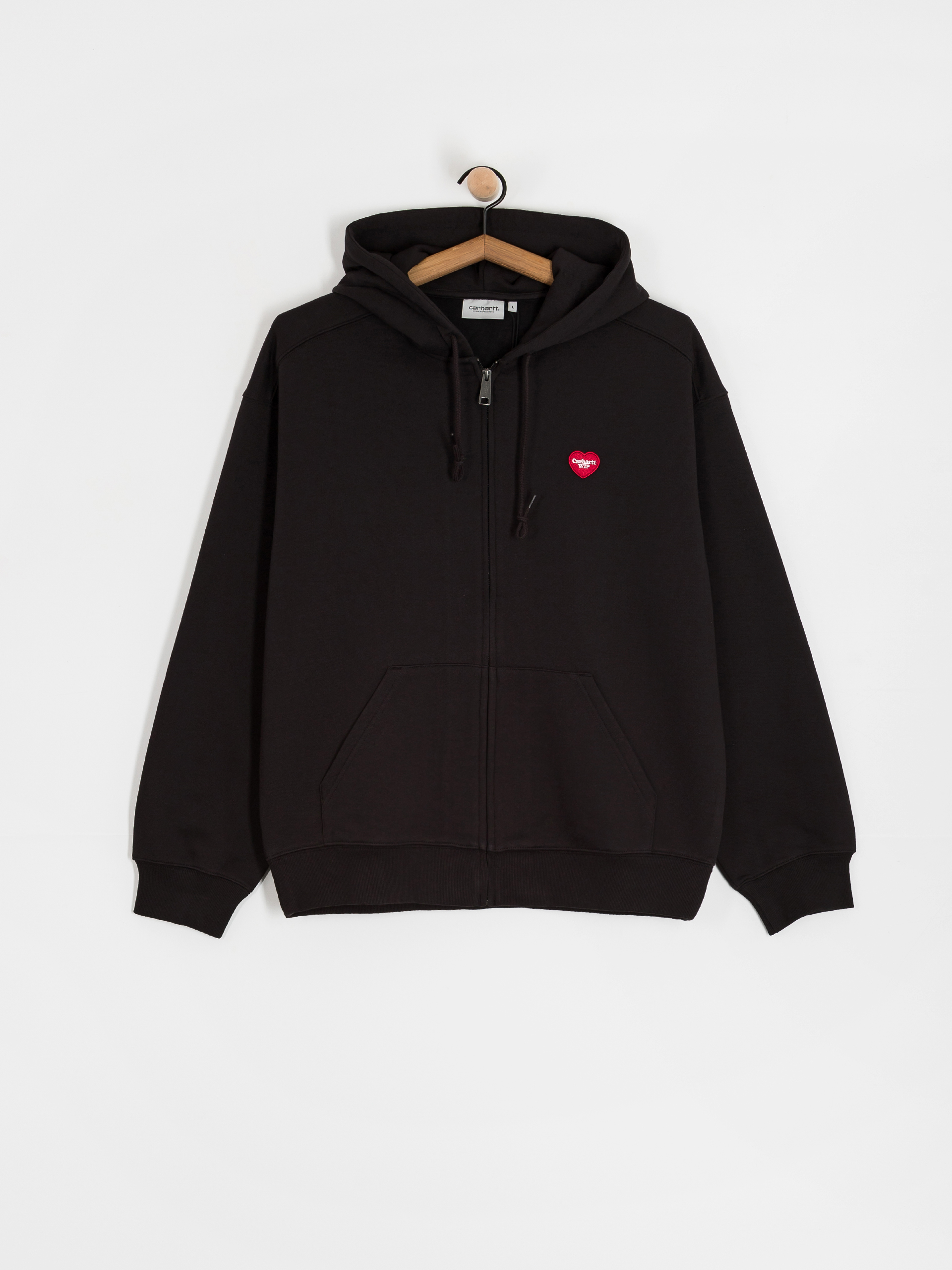 Суитшърт с качулка Carhartt WIP Heart II Hartt ZHD (black)