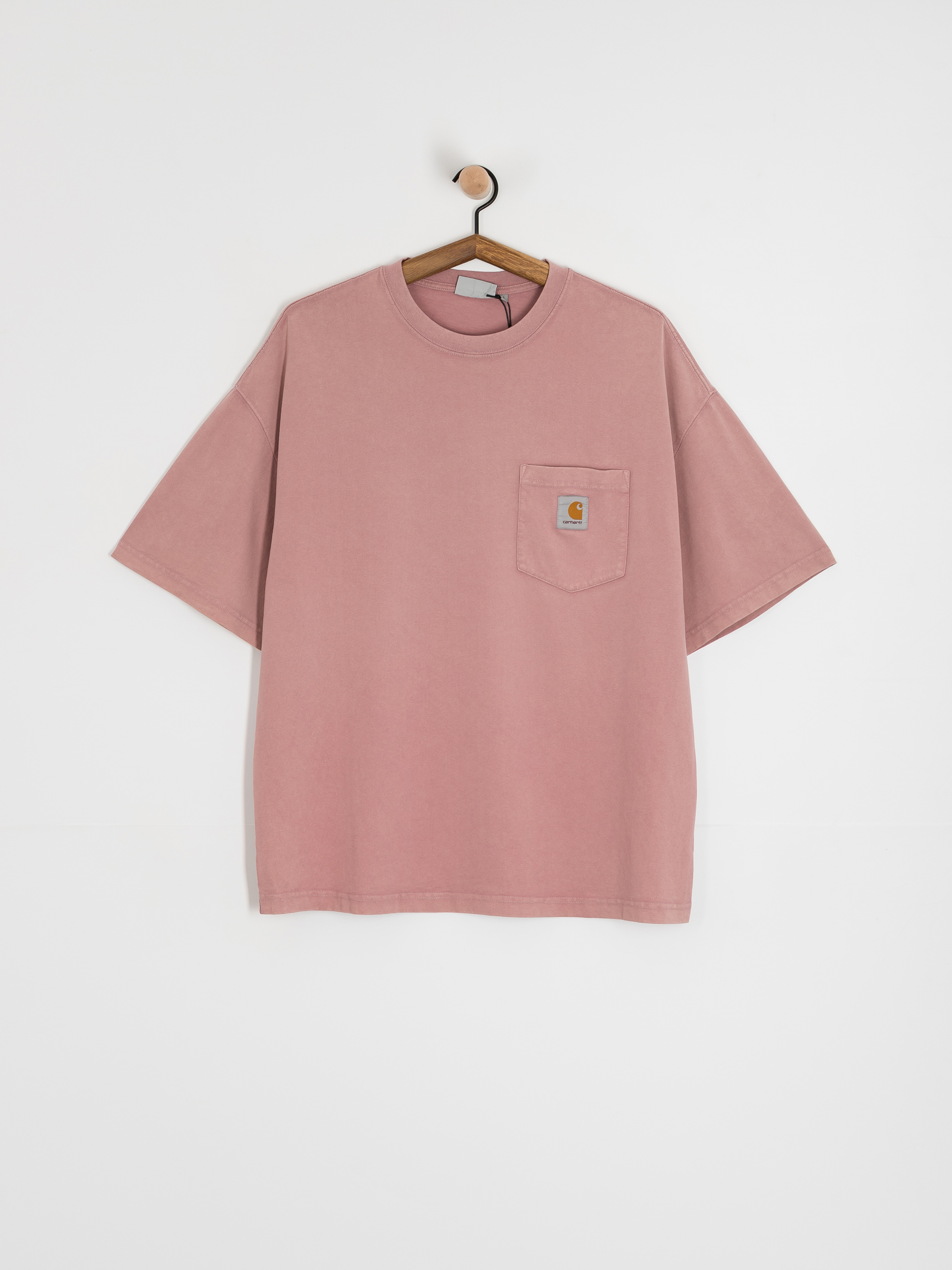 Тениска Carhartt WIP Hudson Pocket (daphne/chalk wash)