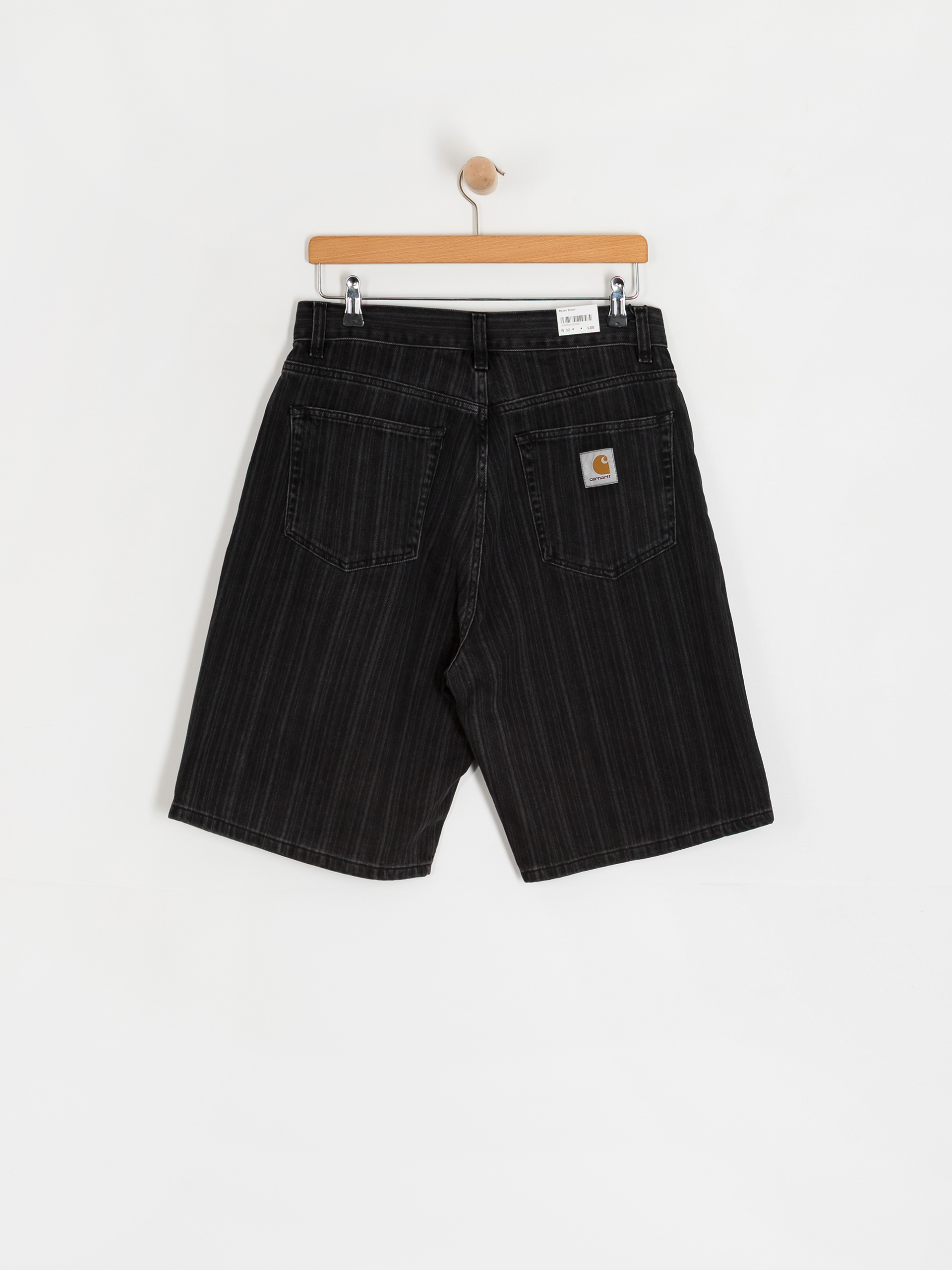 Къси панталони Carhartt WIP Rylan (rylan stripe/black/stone washed)