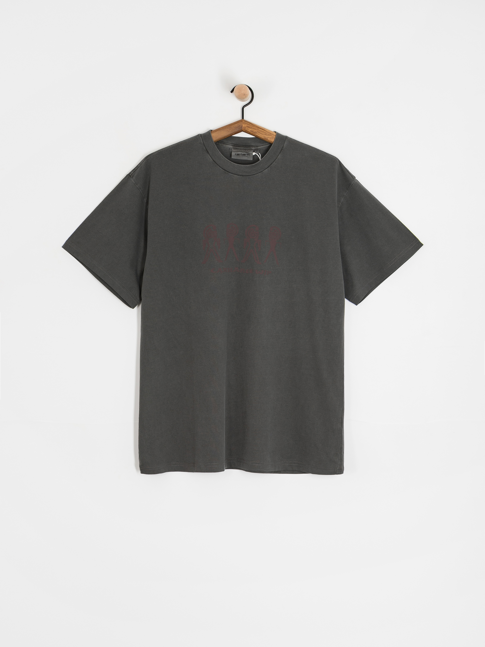 Тениска Carhartt WIP Terrestrial (black/arbusta/pigment garment dyed)