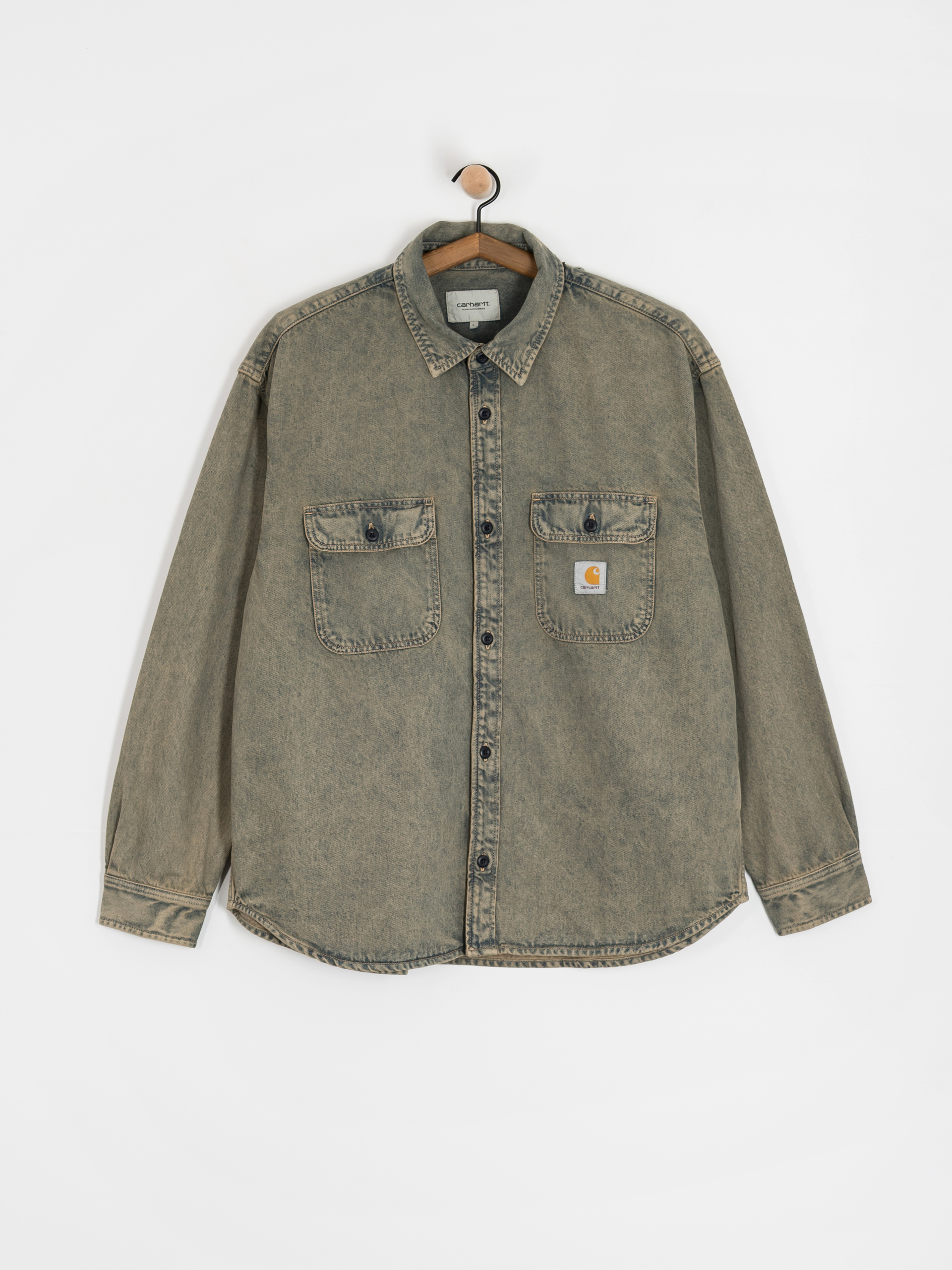 Яке Carhartt WIP Tigan (blue/leather/garment dyed)