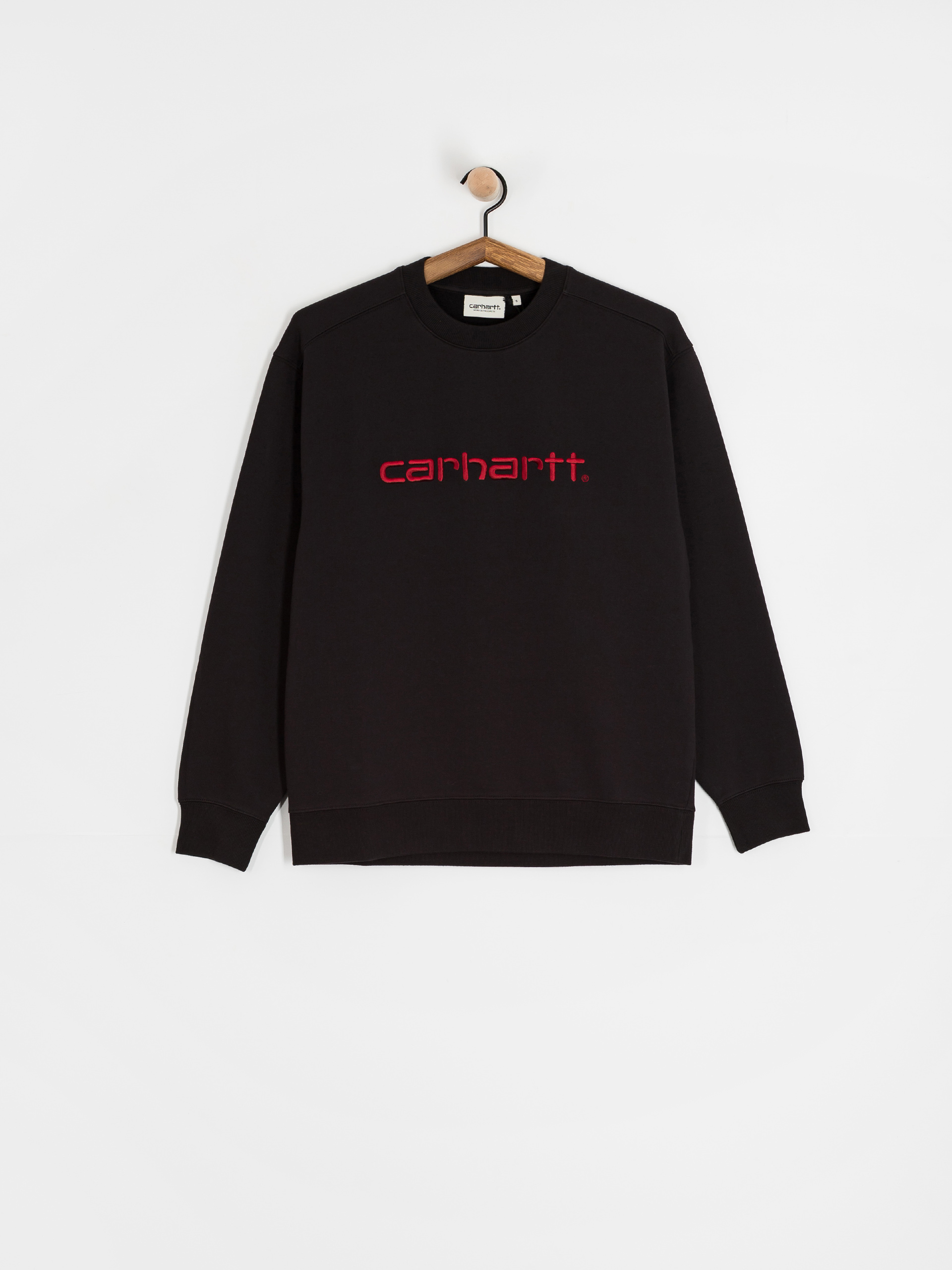 Суитшърт Carhartt WIP Carhartt Wmn (black/scarlet)