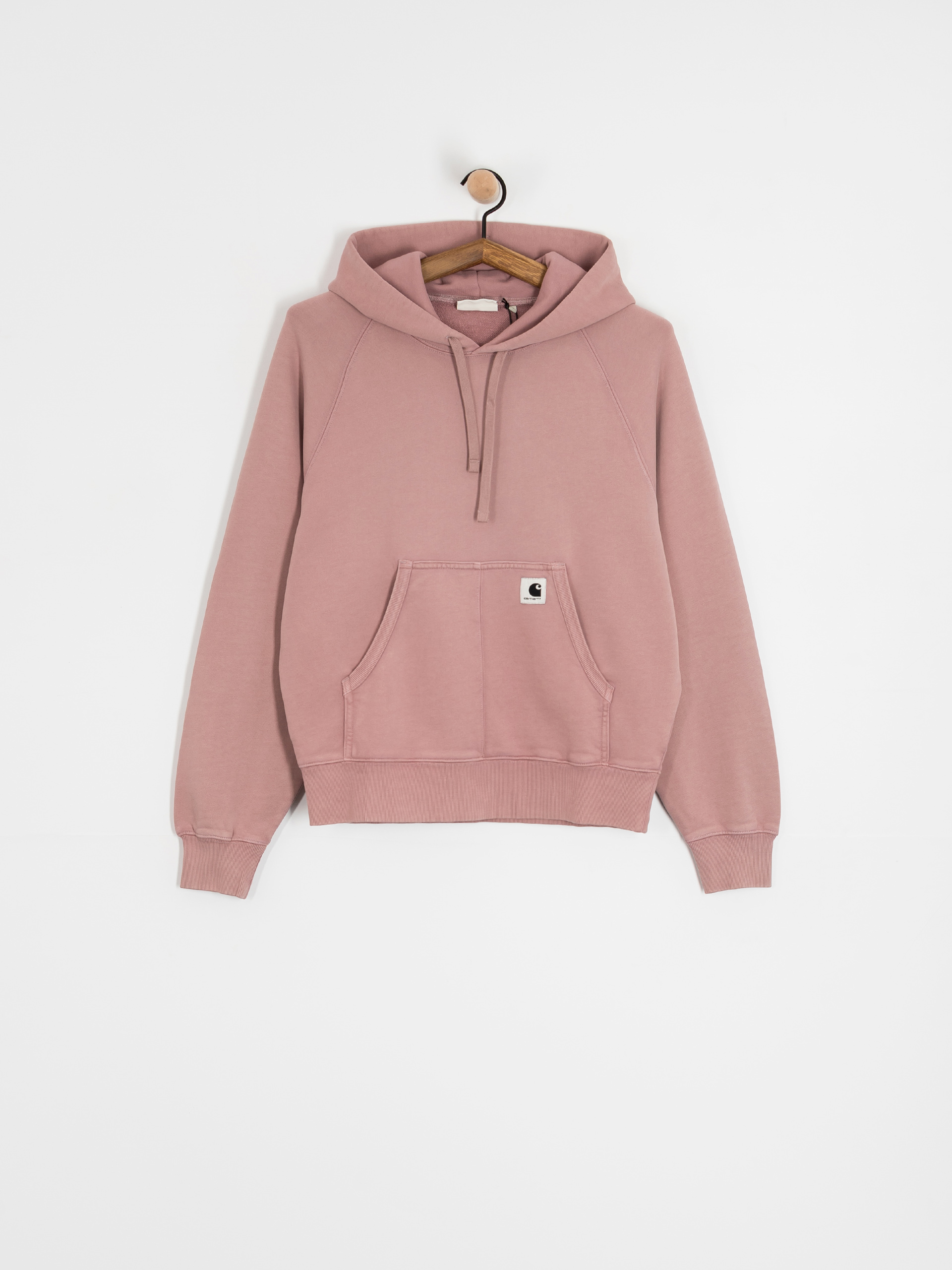 Суитшърт с качулка Carhartt WIP Hudson HD Wmn (daphne/chalk wash)