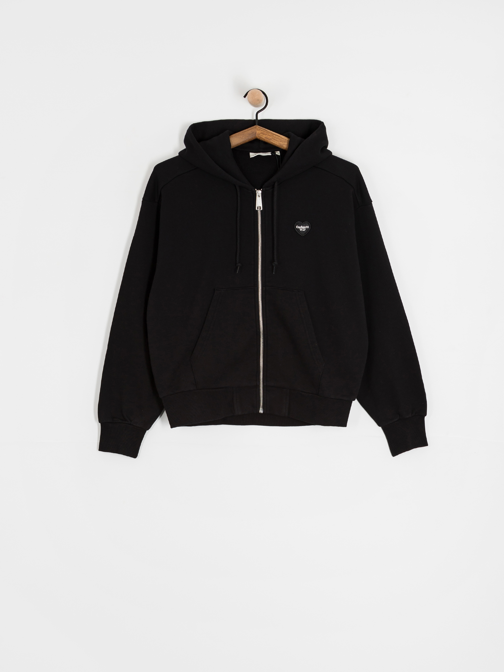 Суитшърт с качулка Carhartt WIP Heart II Hartt ZHD Wmn (black)