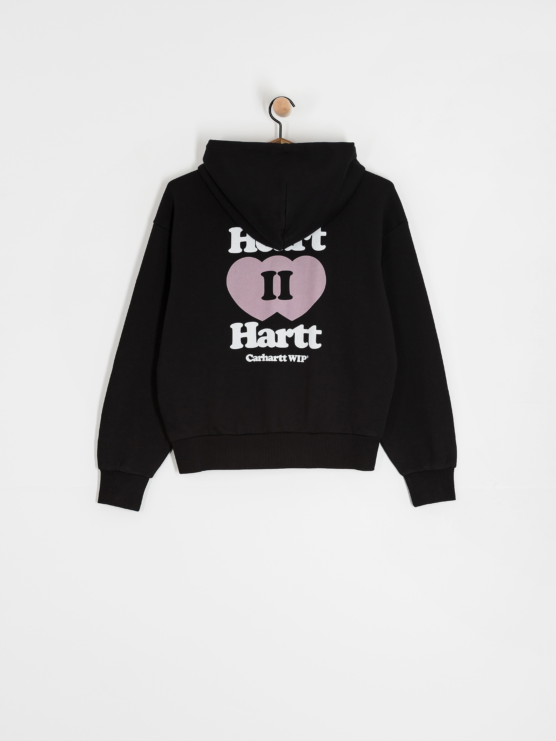 Суитшърт с качулка Carhartt WIP Heart II Hartt ZHD Wmn (black)