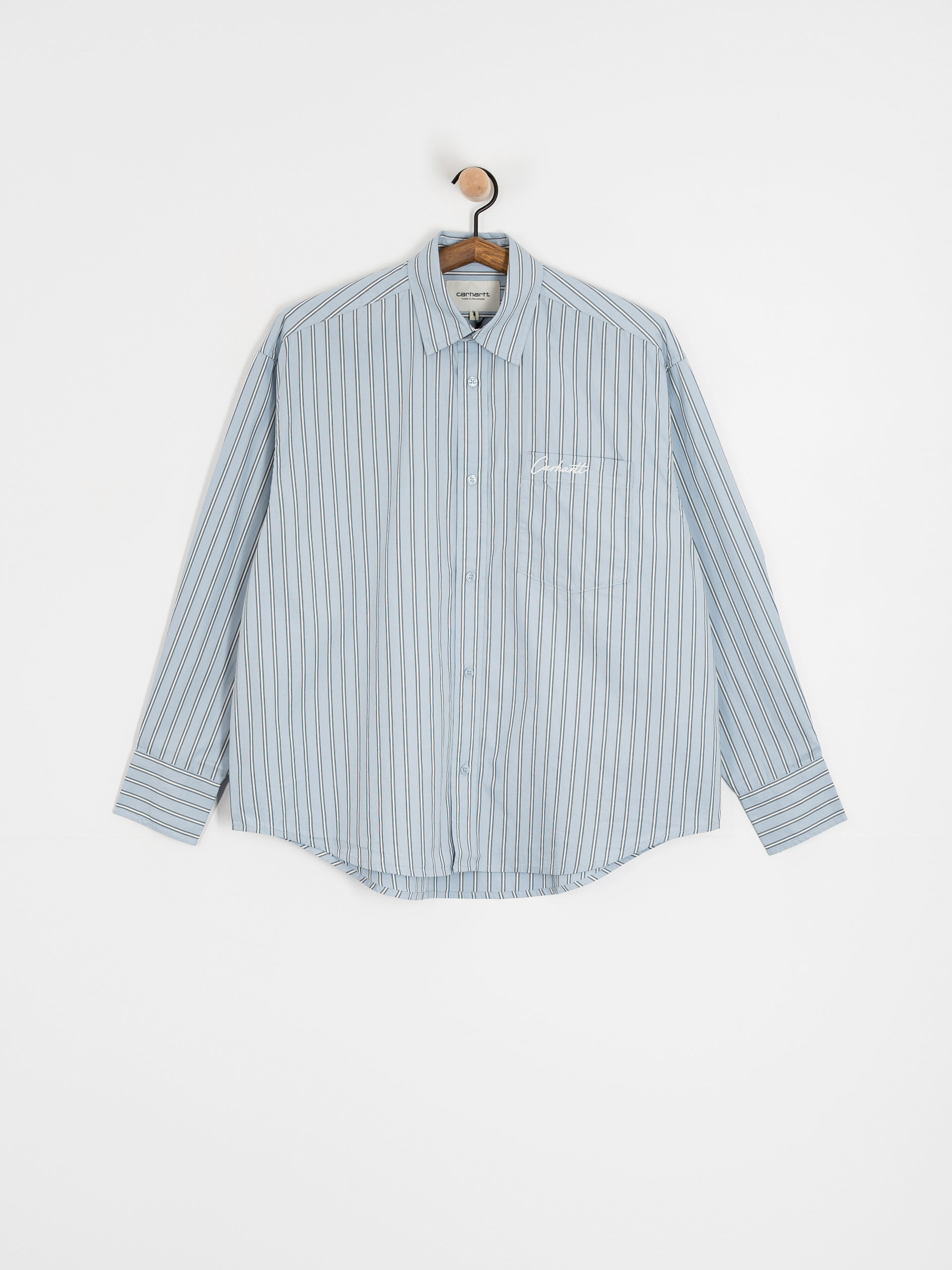 Риза Carhartt WIP Grimsby Wmn (grimsby stripe/blue fog)