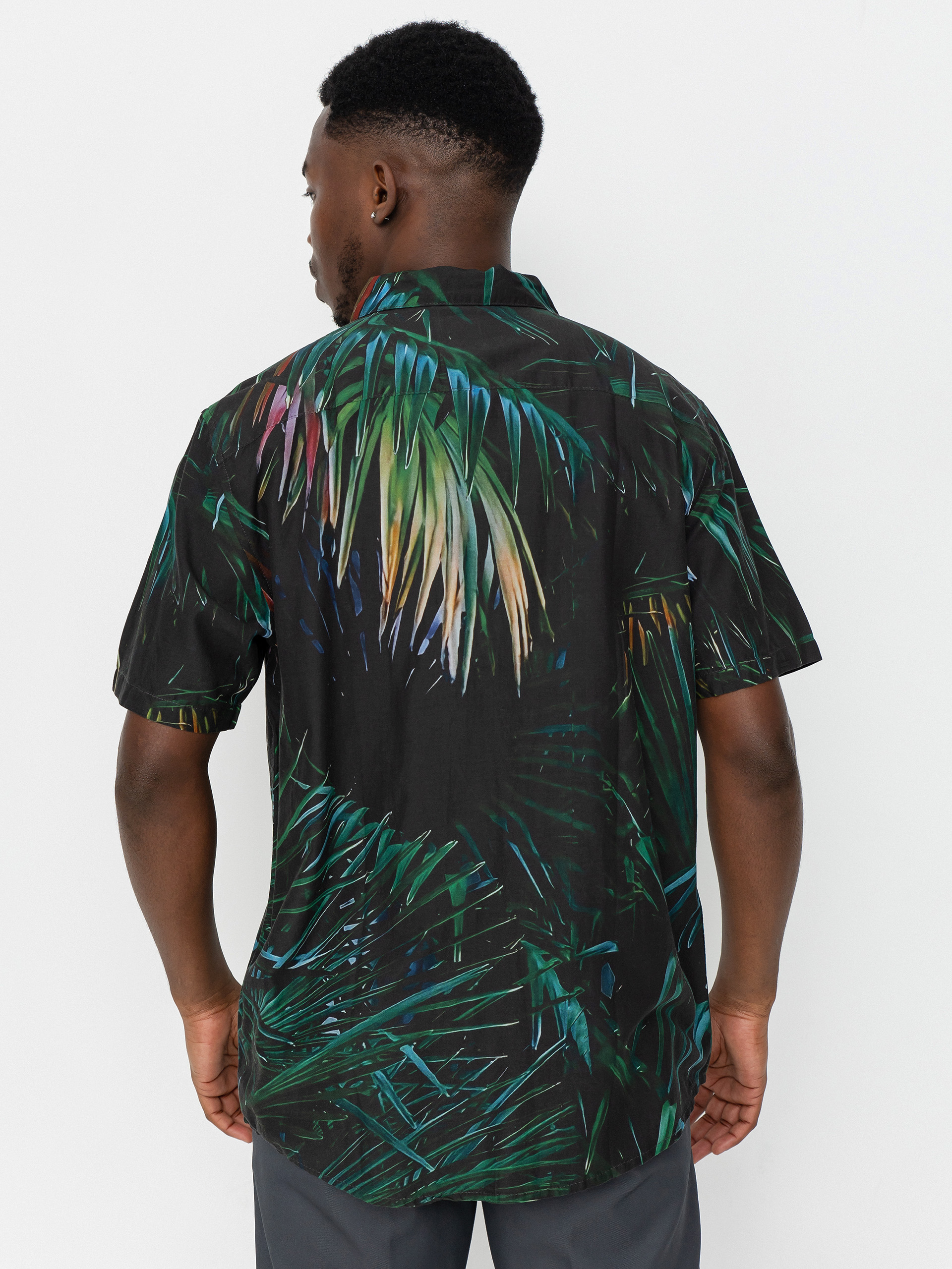 Тениска RVCA Hawaii Palms (black)