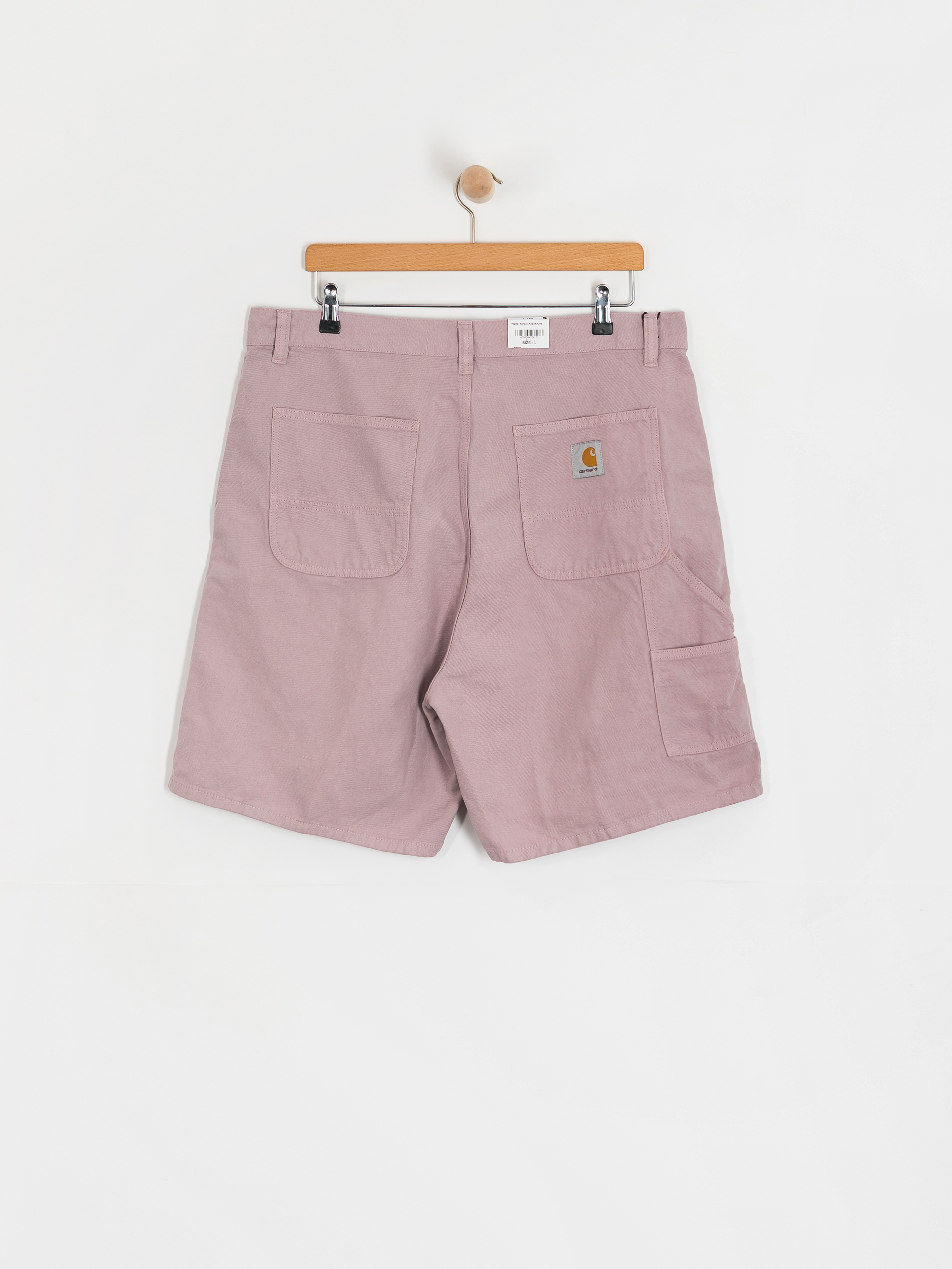 Къси панталони Carhartt WIP Walter Single Knee (pink fog/garment dyed)