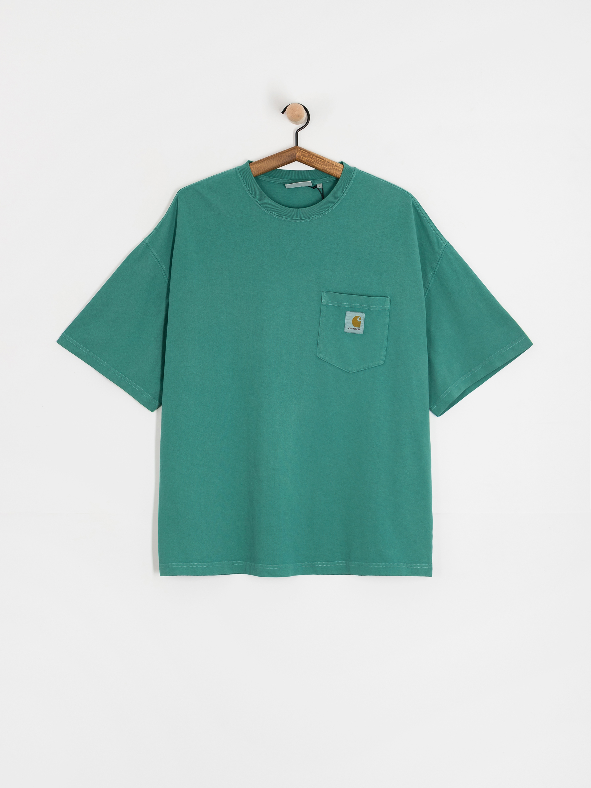Тениска Carhartt WIP Hudson Pocket (saguaro/chalk wash)
