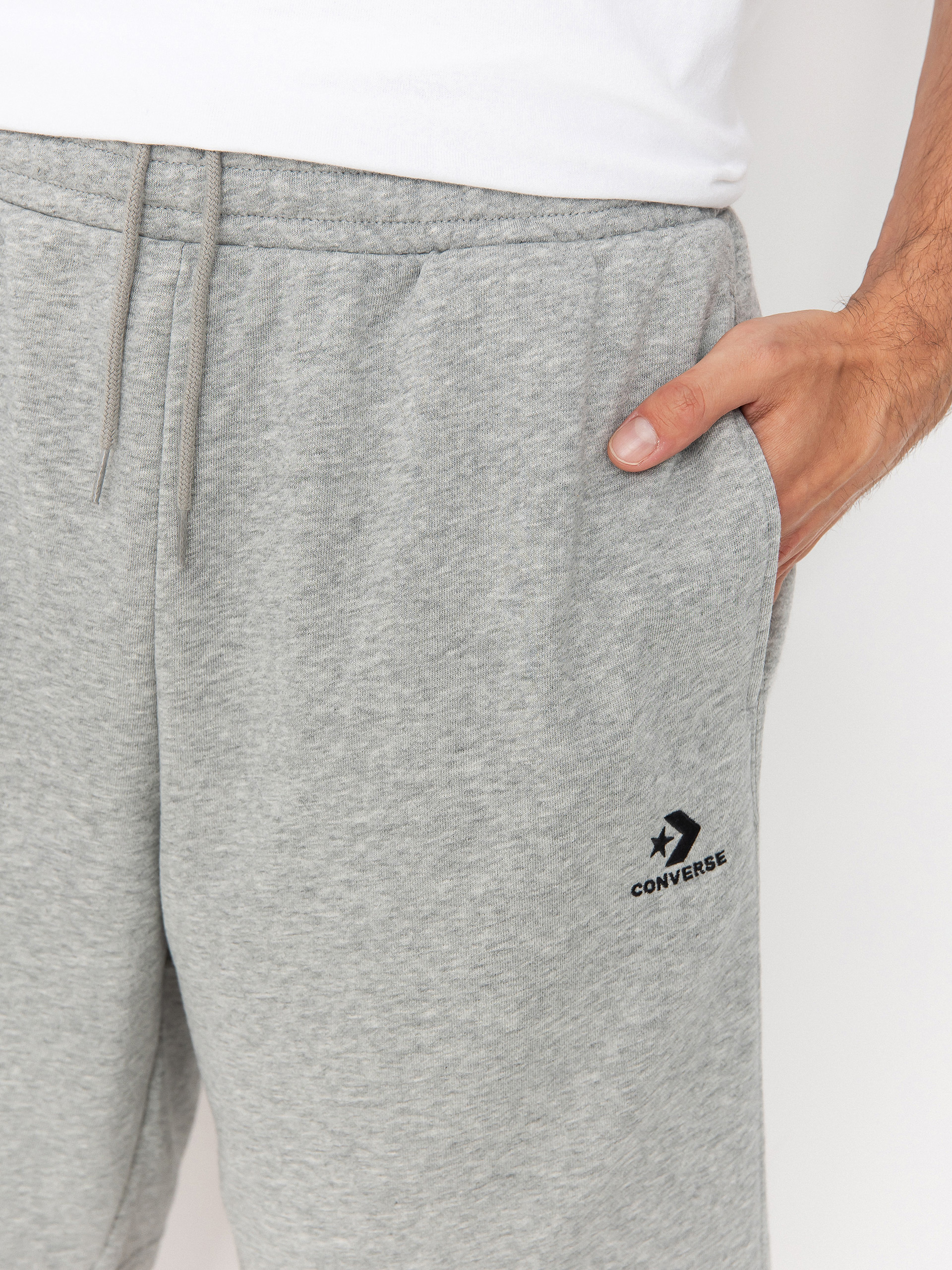 Къси панталони Converse Emb Classic (vintage grey heather)