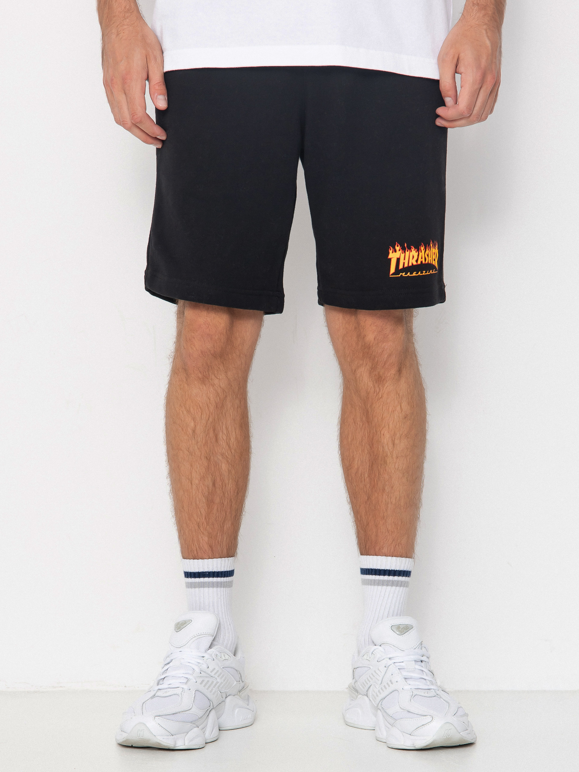 Къси панталони Thrasher Flame P E (black)