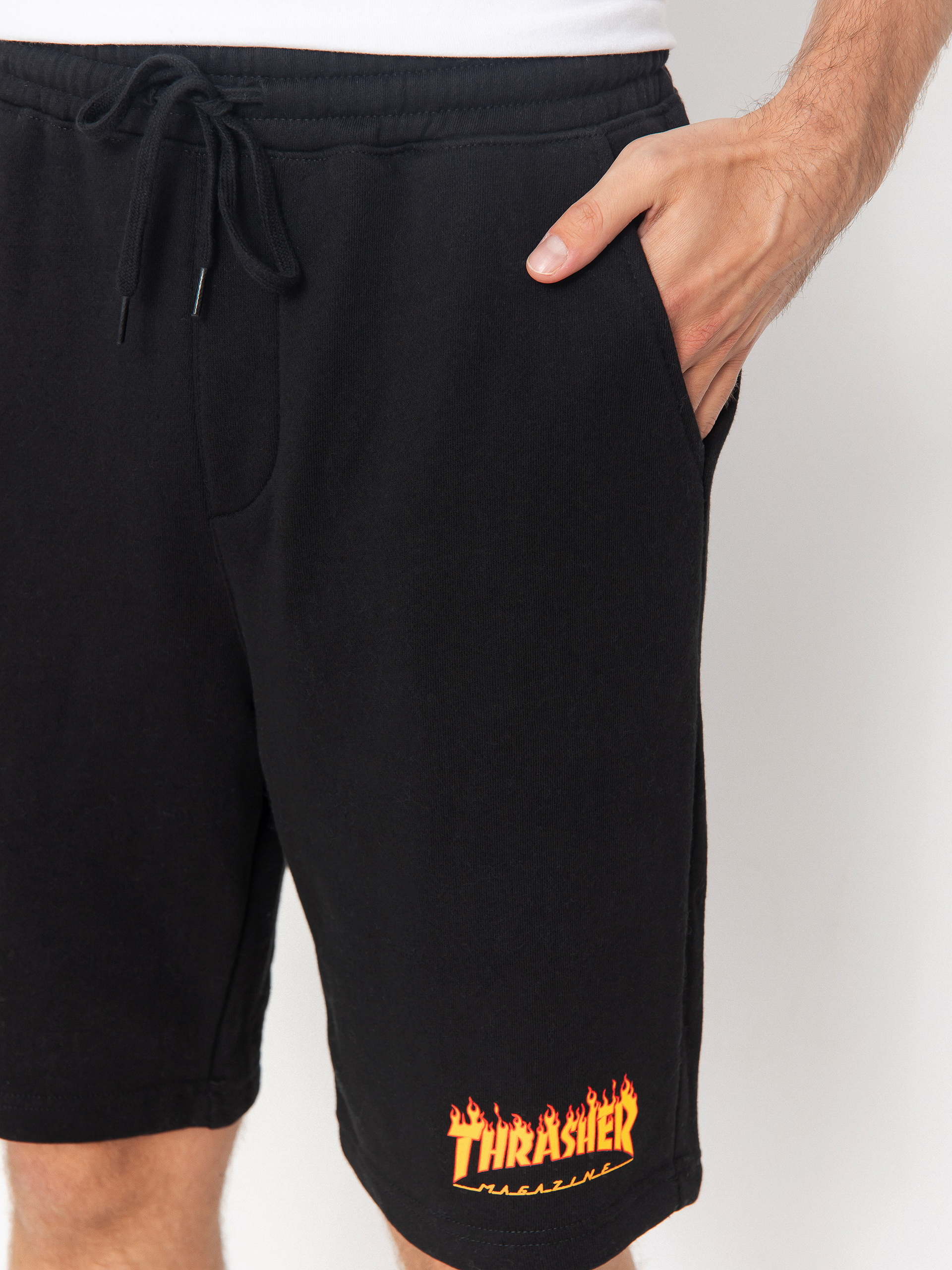 Къси панталони Thrasher Flame P E (black)
