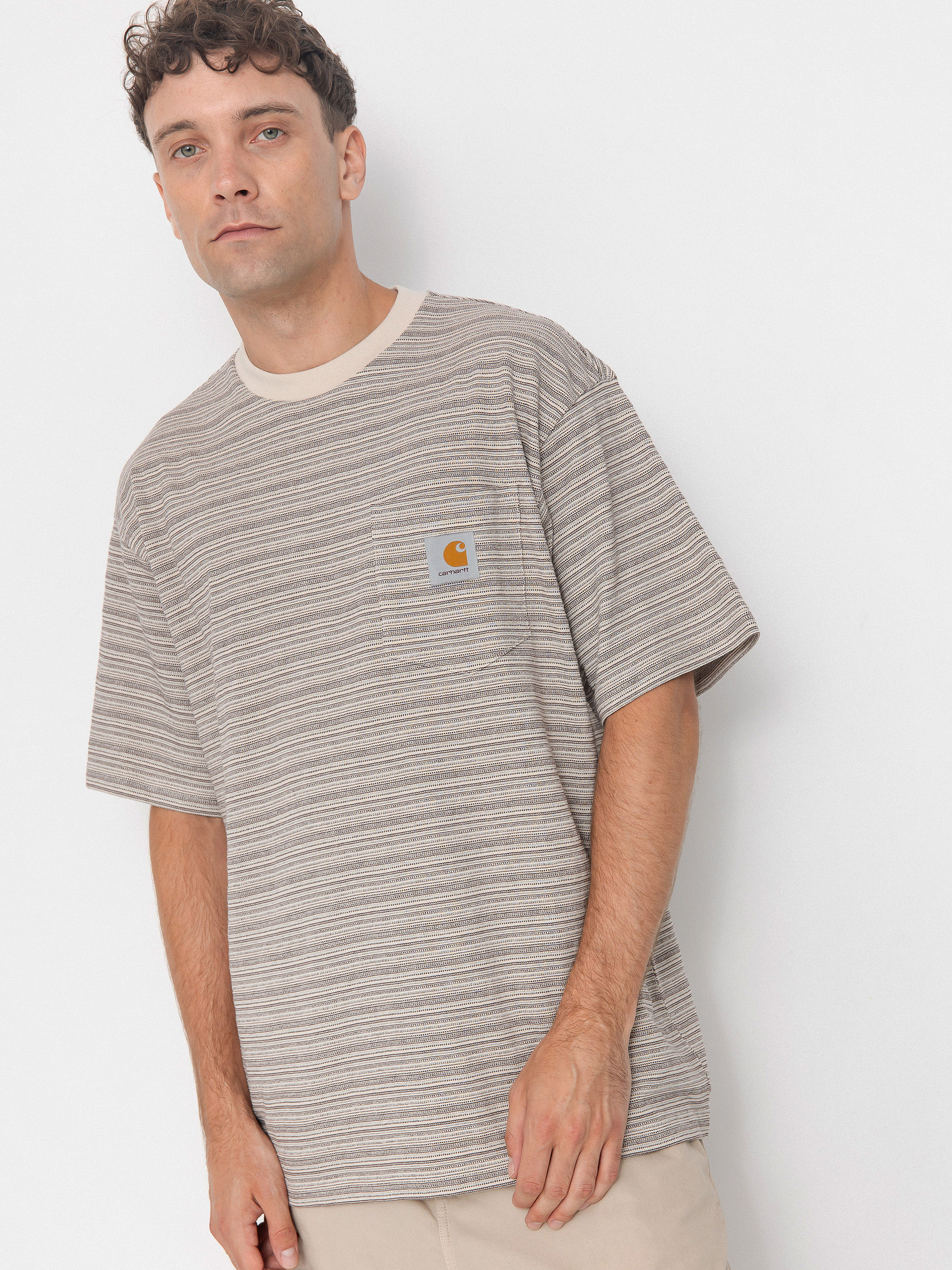 Тениска Carhartt WIP Gellar Pocket (gellar stripe/wax)