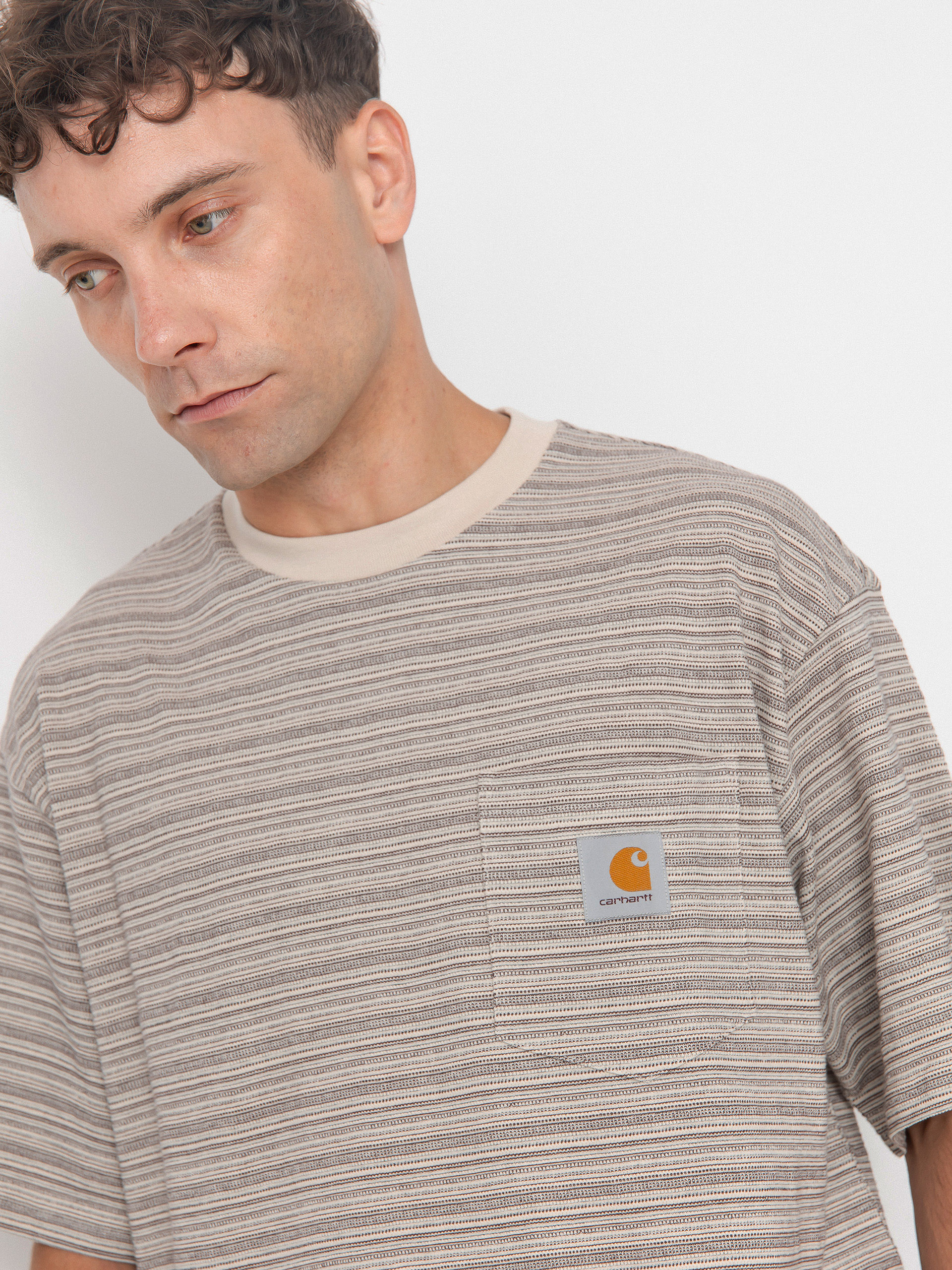 Тениска Carhartt WIP Gellar Pocket (gellar stripe/wax)