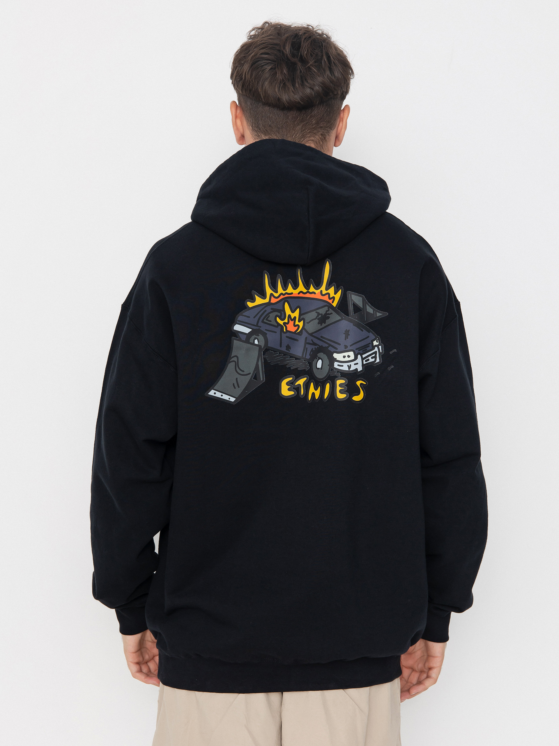 Суитшърт с качулка Etnies On Fire HD