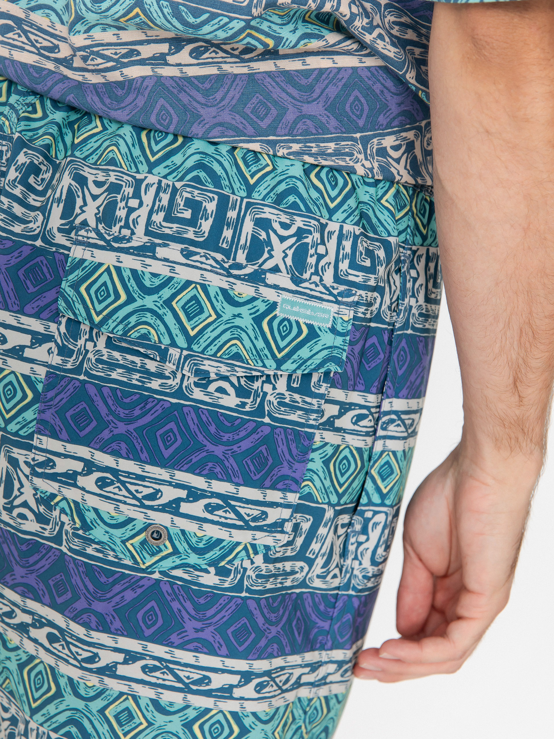 Къси панталони Quiksilver Surfsilk Straight Volley 16 (global heat dusted peri)