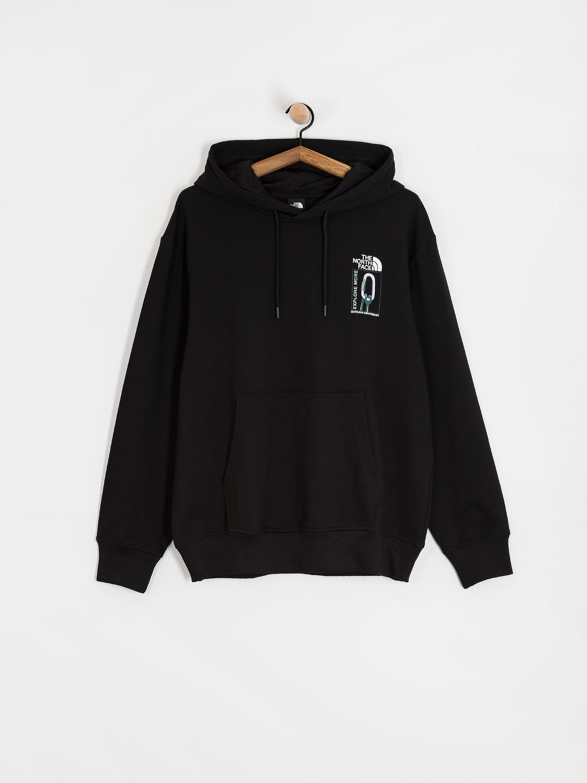 Суитшърт с качулка The North Face Explore Gear Relaxed HD (tnf black)