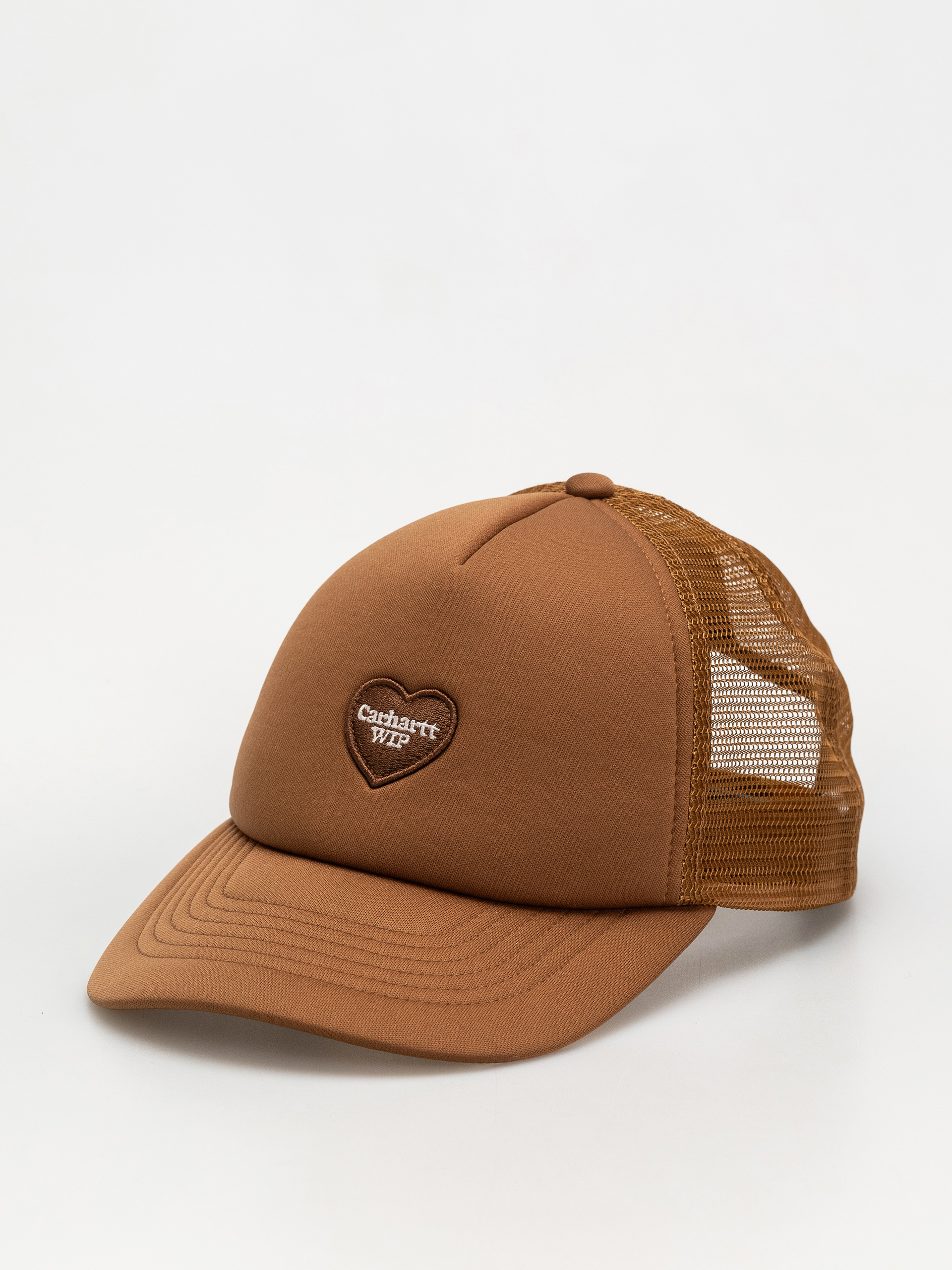 u0428u0430u043fu043au0430 u0441 u043au043eu0437u0438u0440u043au0430 Carhartt WIP Heart Patch Trucker (hamilton brown)