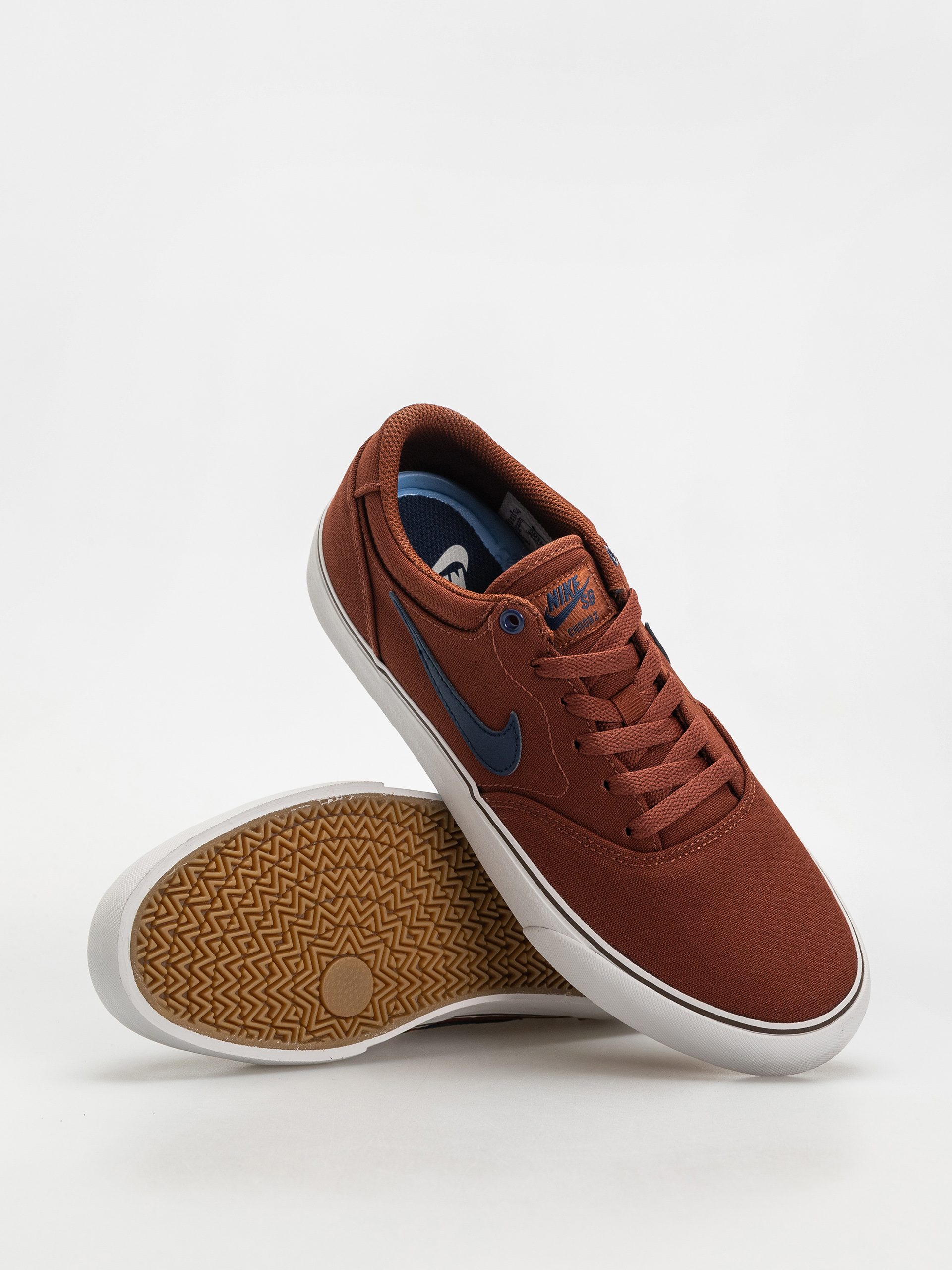 Обувки Nike SB Chron 2 Canvas (cinnamon/midnight navy vast grey)