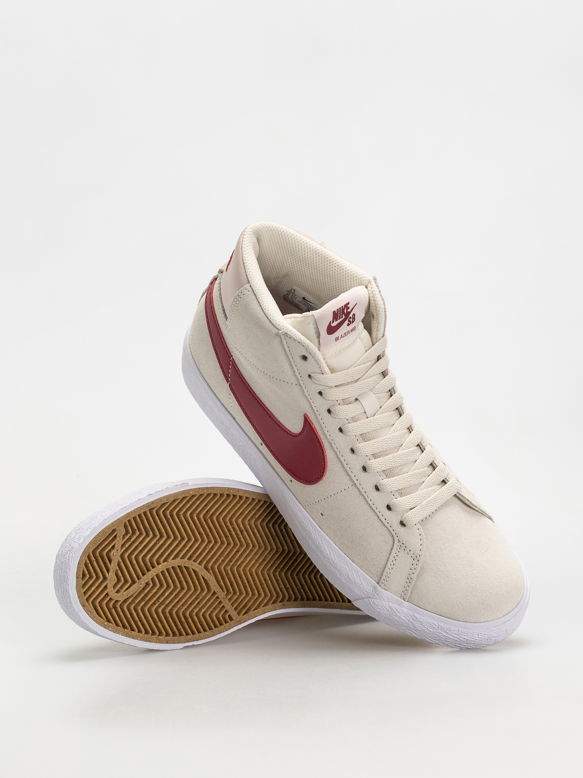 Обувки Nike SB Zoom Blazer Mid (pale ivory/noble red silt red white)