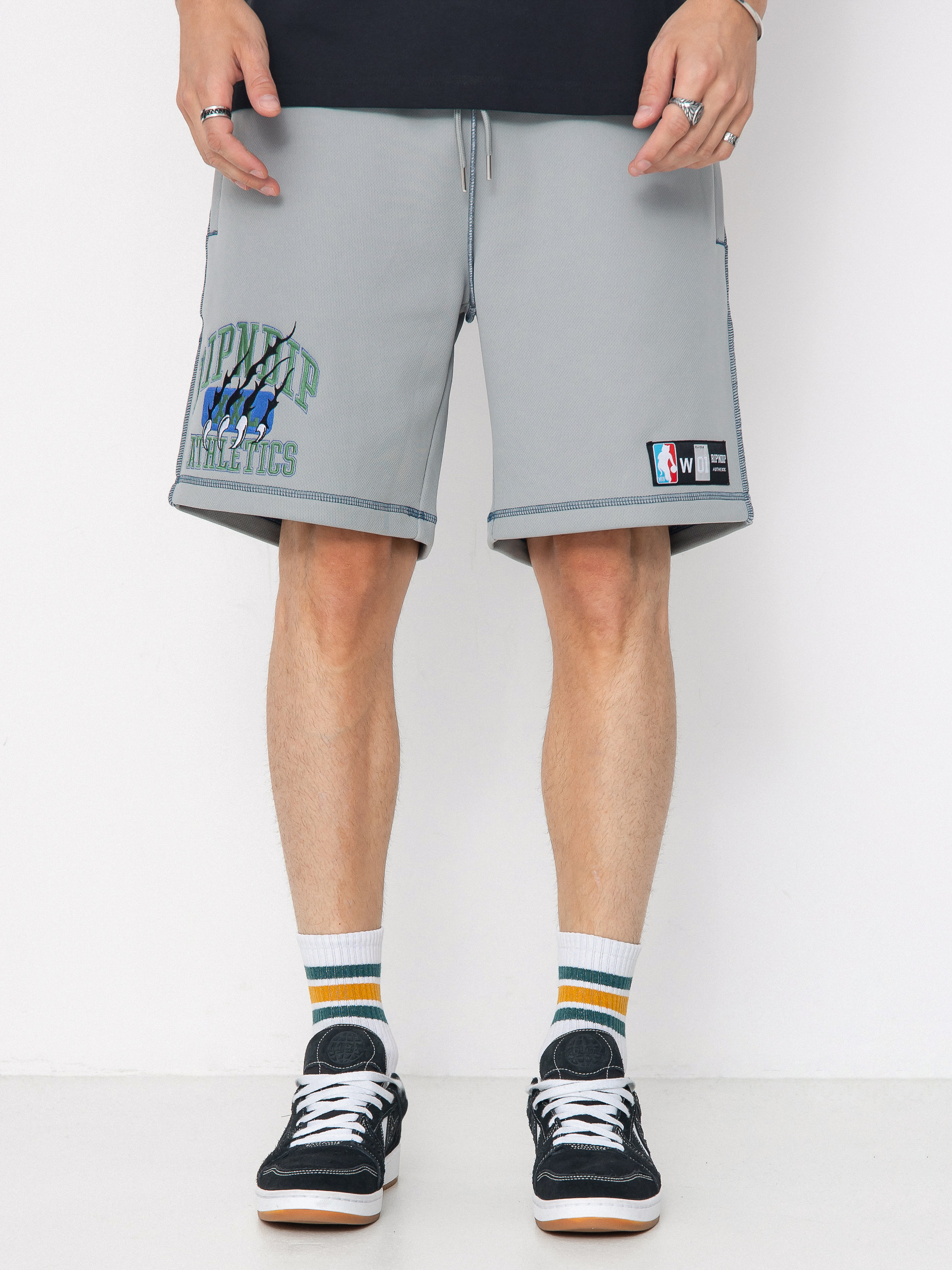 Къси панталони RipNDip Athletics Mesh (ash heather)