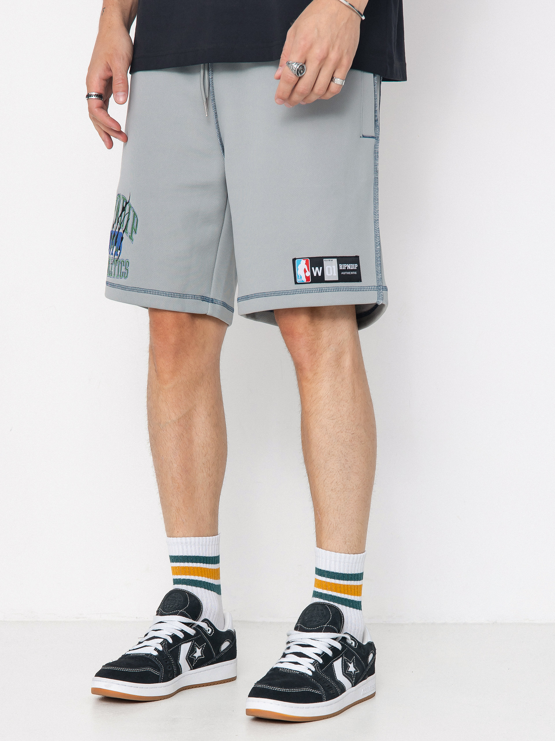 Къси панталони RipNDip Athletics Mesh (ash heather)