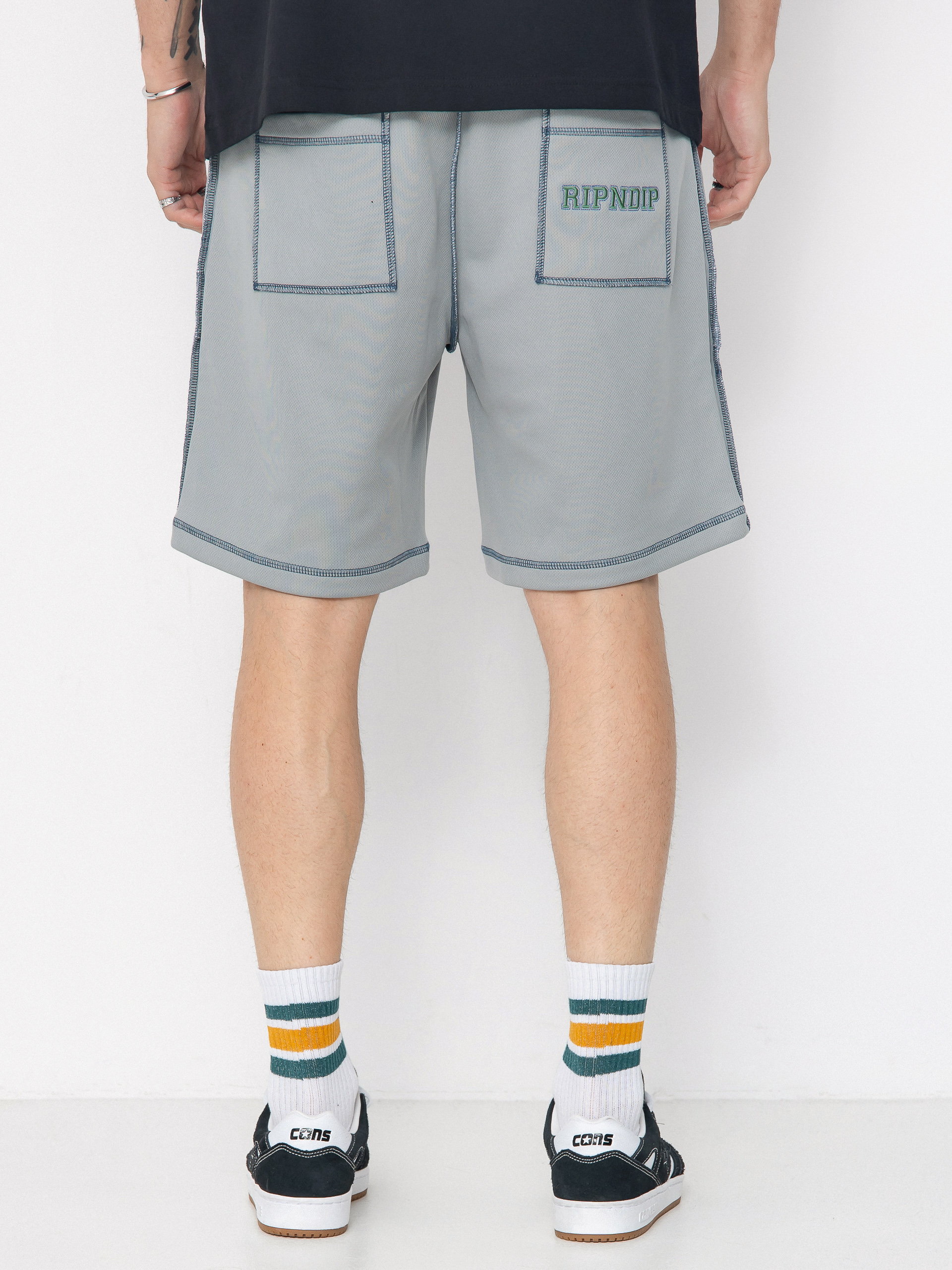 Къси панталони RipNDip Athletics Mesh (ash heather)