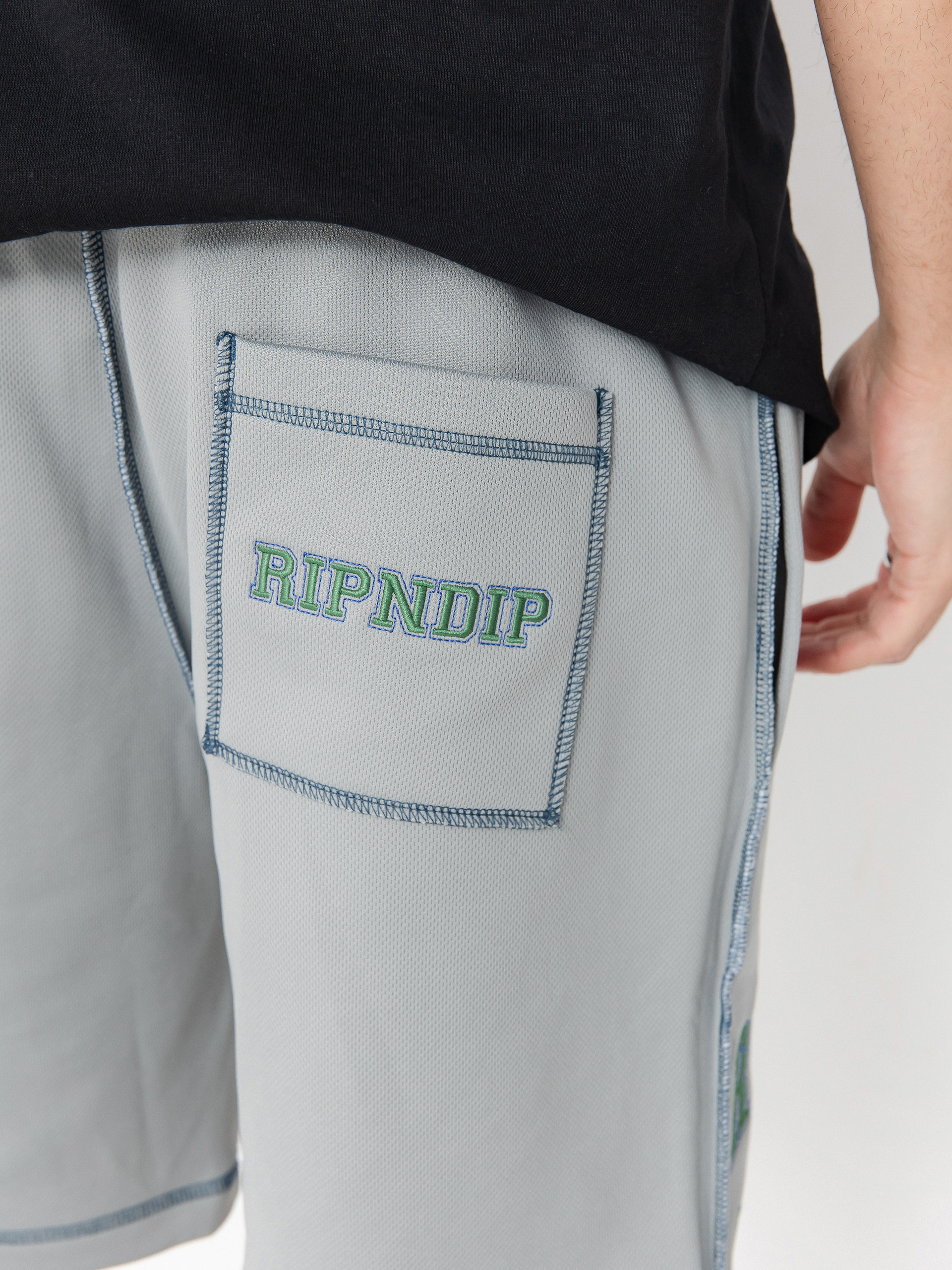 Къси панталони RipNDip Athletics Mesh (ash heather)