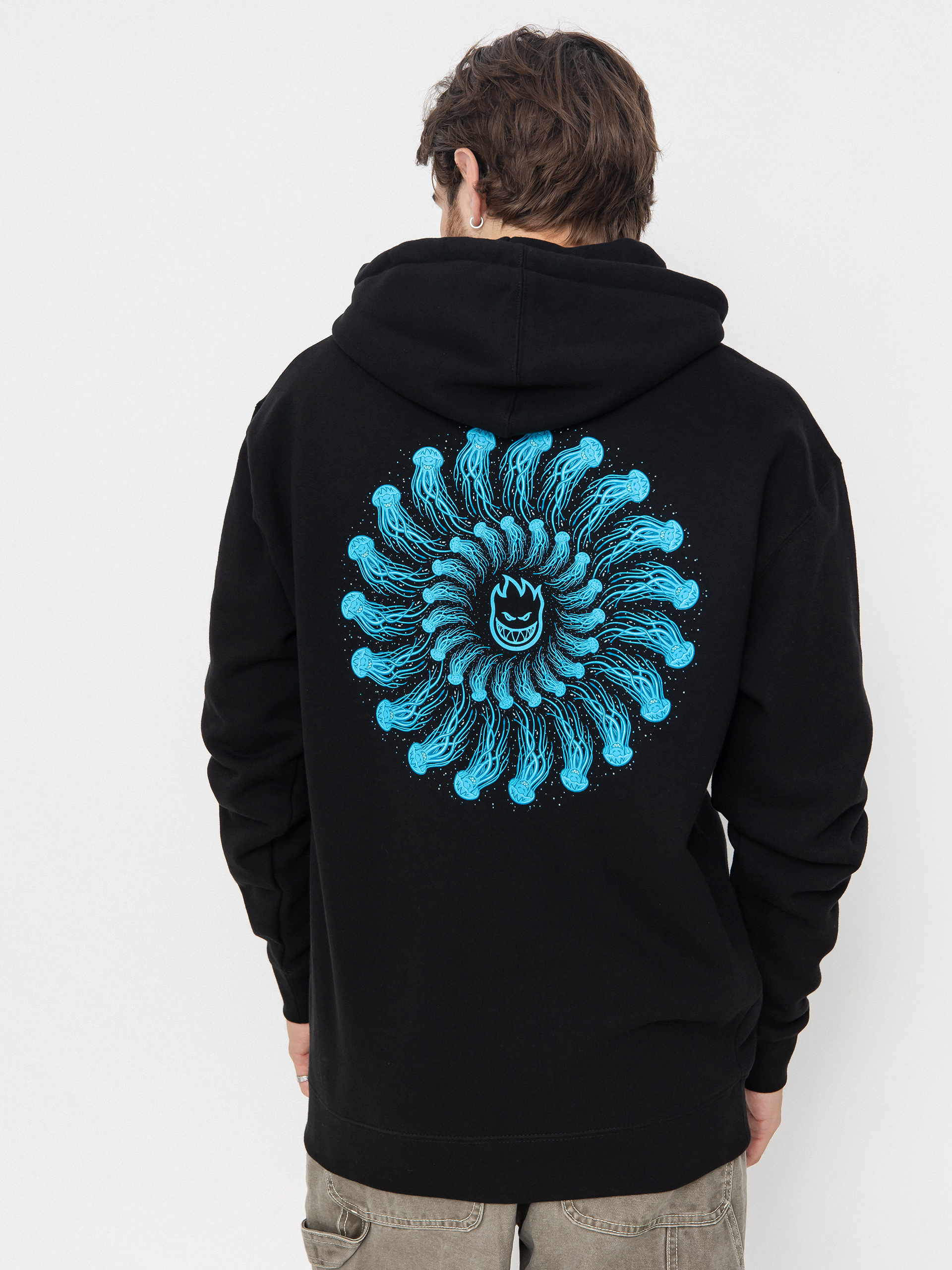 Суитшърт с качулка Spitfire Atlantic Drift Jelly Classic HD (black)