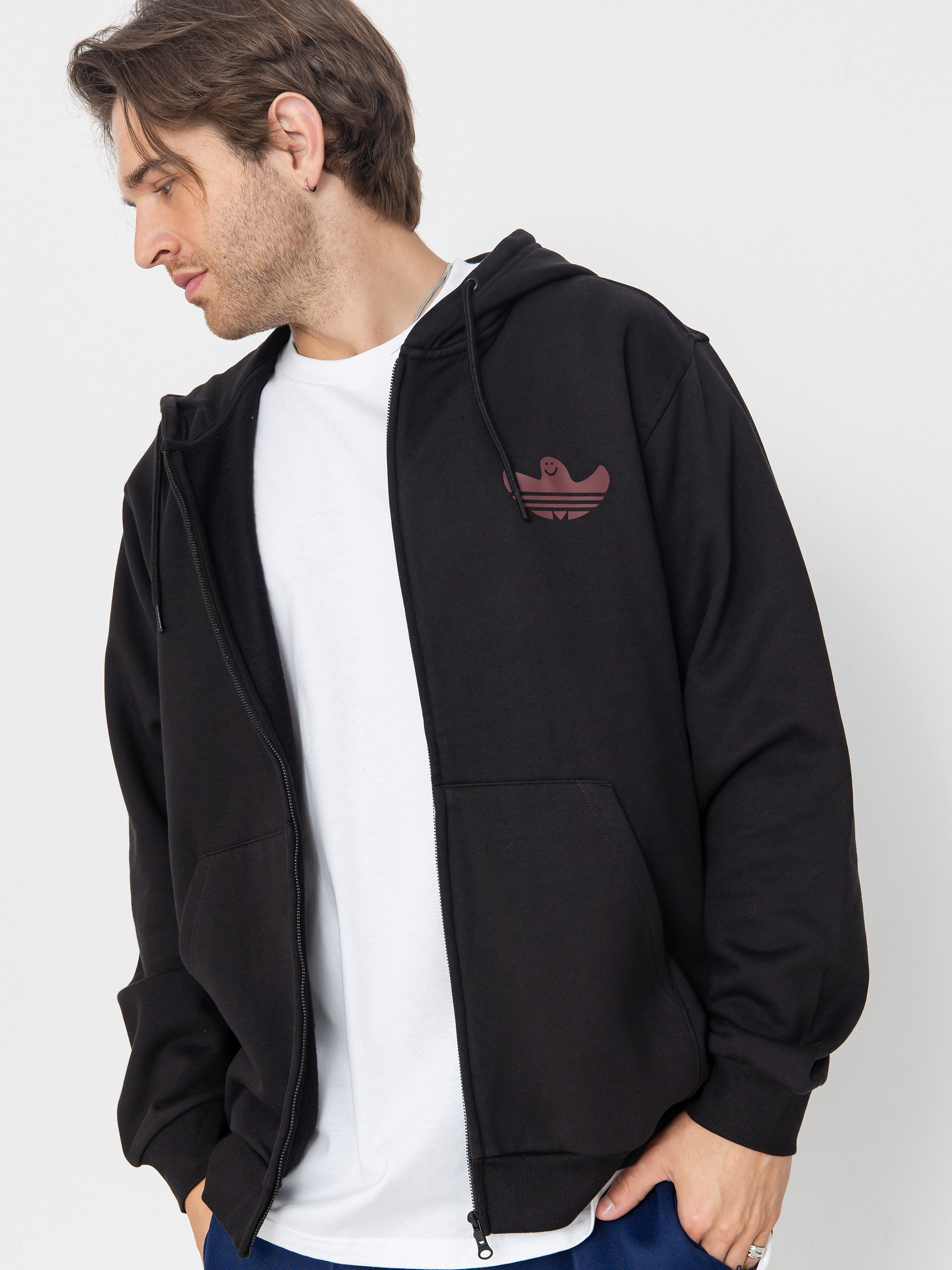Суитшърт с качулка adidas Shmoo G HD (black/shared)