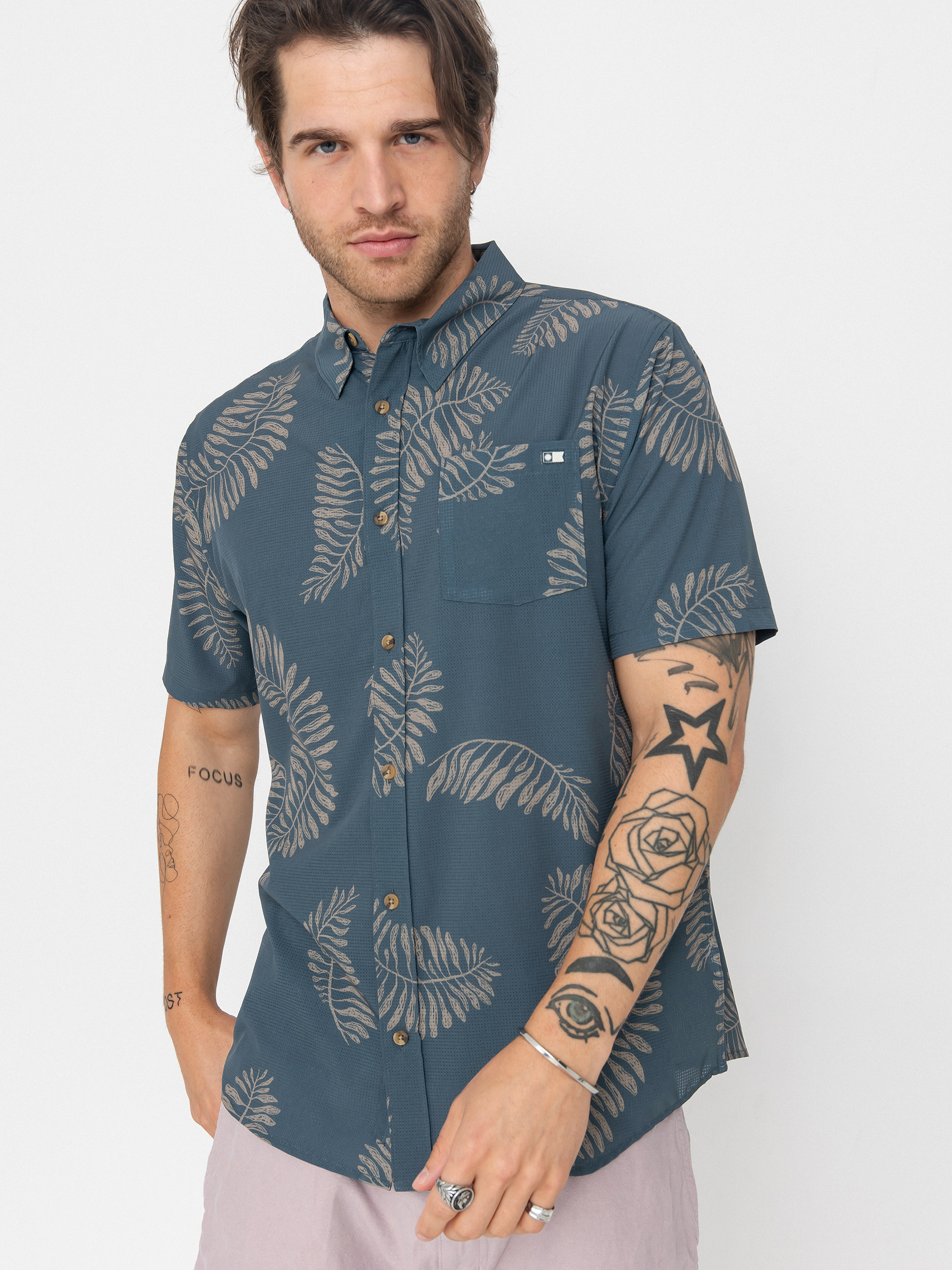 Риза Salty Crew Stringer Perf Tech (bluefin)