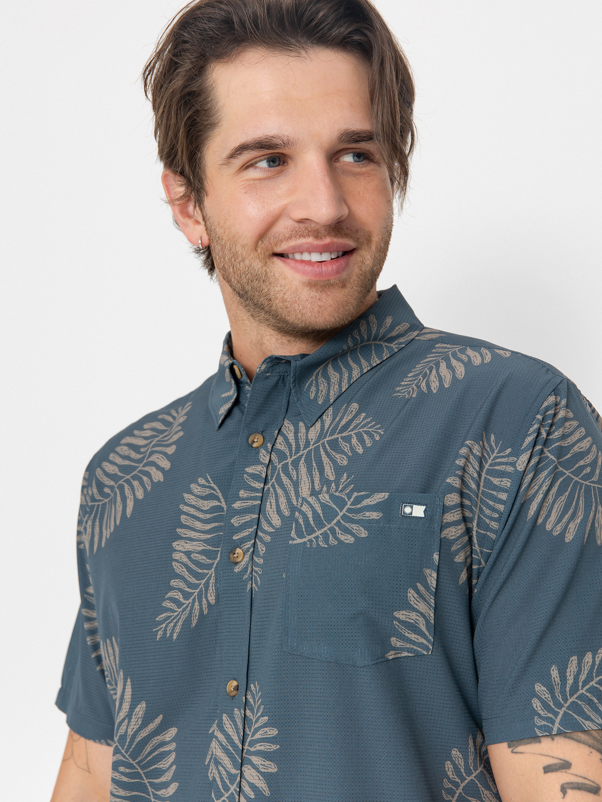 Риза Salty Crew Stringer Perf Tech (bluefin)