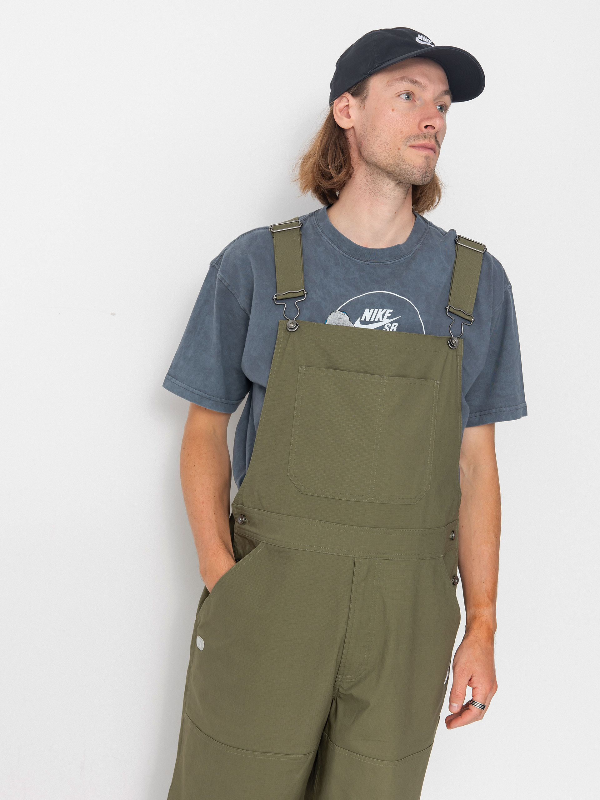 Панталони Nike SB Federation Agnostic Overalls (medium olive/white)