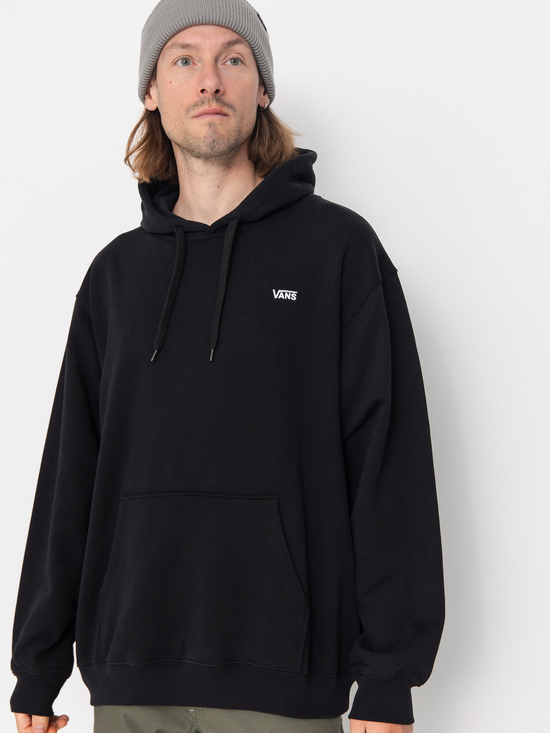 Суитшърт с качулка Vans Left Chest II Loose HD (black)