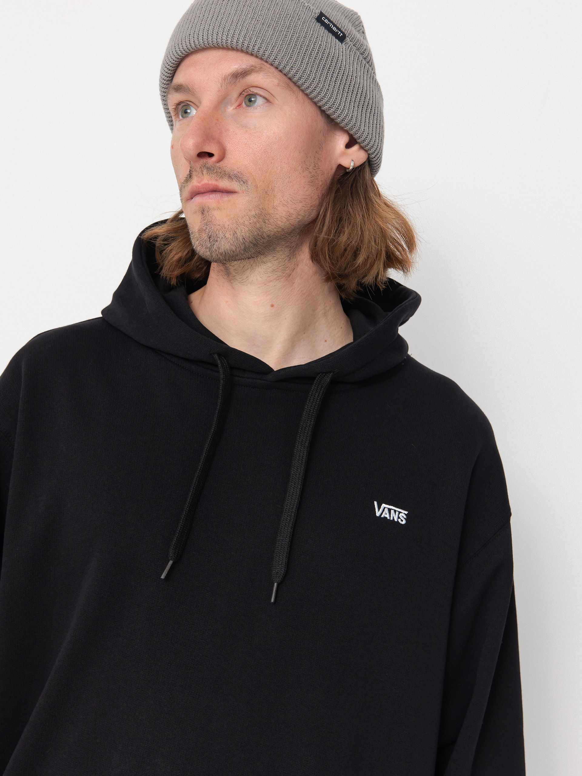 Суитшърт с качулка Vans Left Chest II Loose HD (black)