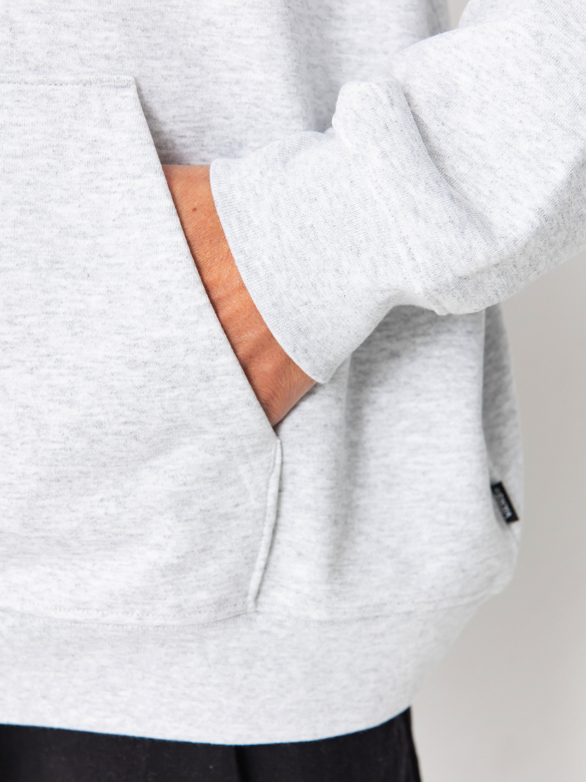 Суитшърт с качулка Vans Style 76 II Loose Ft HD (light grey heather)