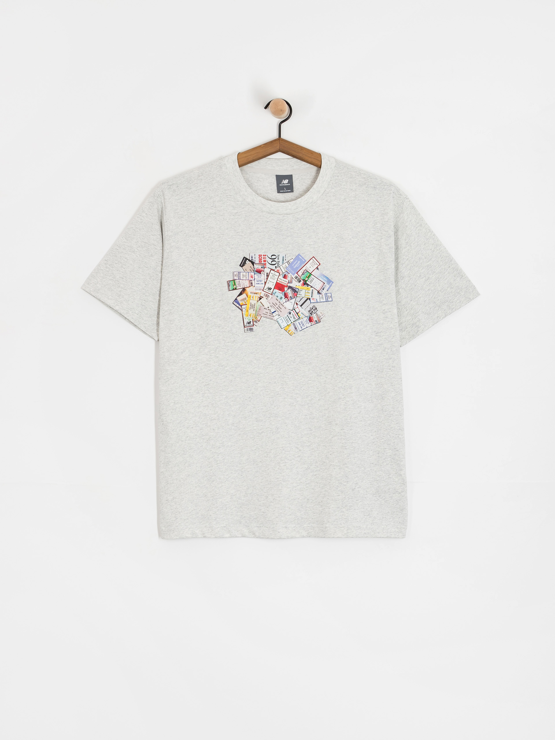 Тениска New Balance Athletics Ticket (grey)