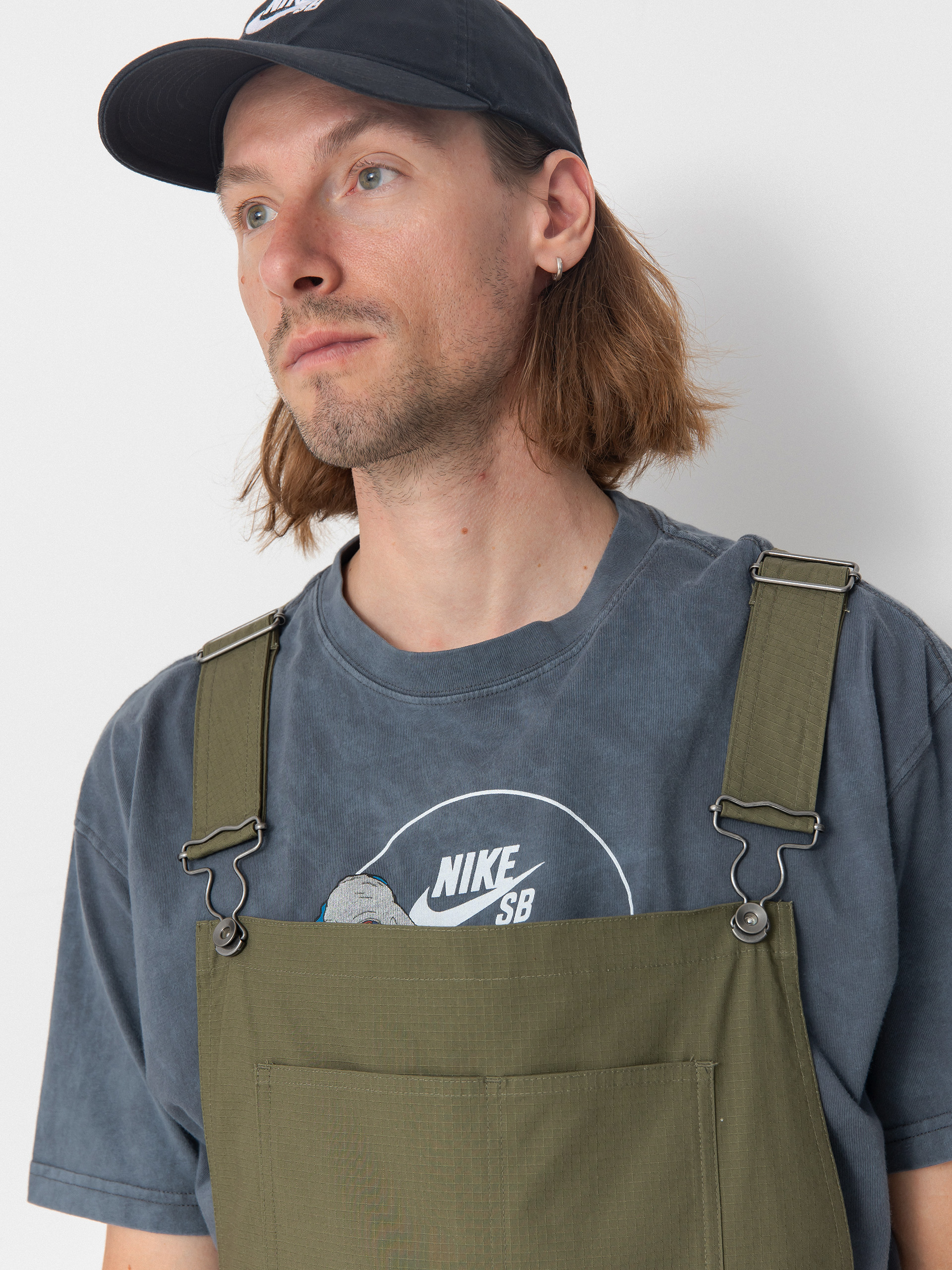 Панталони Nike SB Federation Agnostic Overalls (medium olive/white)